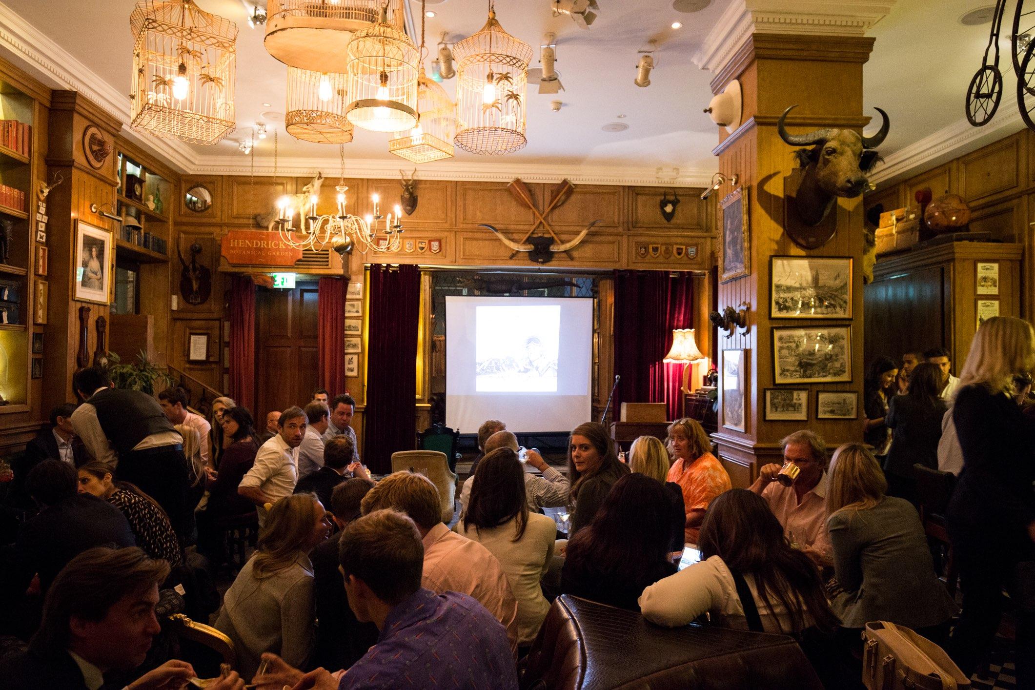 A night of derring-do: Sir Ranulph Fiennes and Johnnie Walker