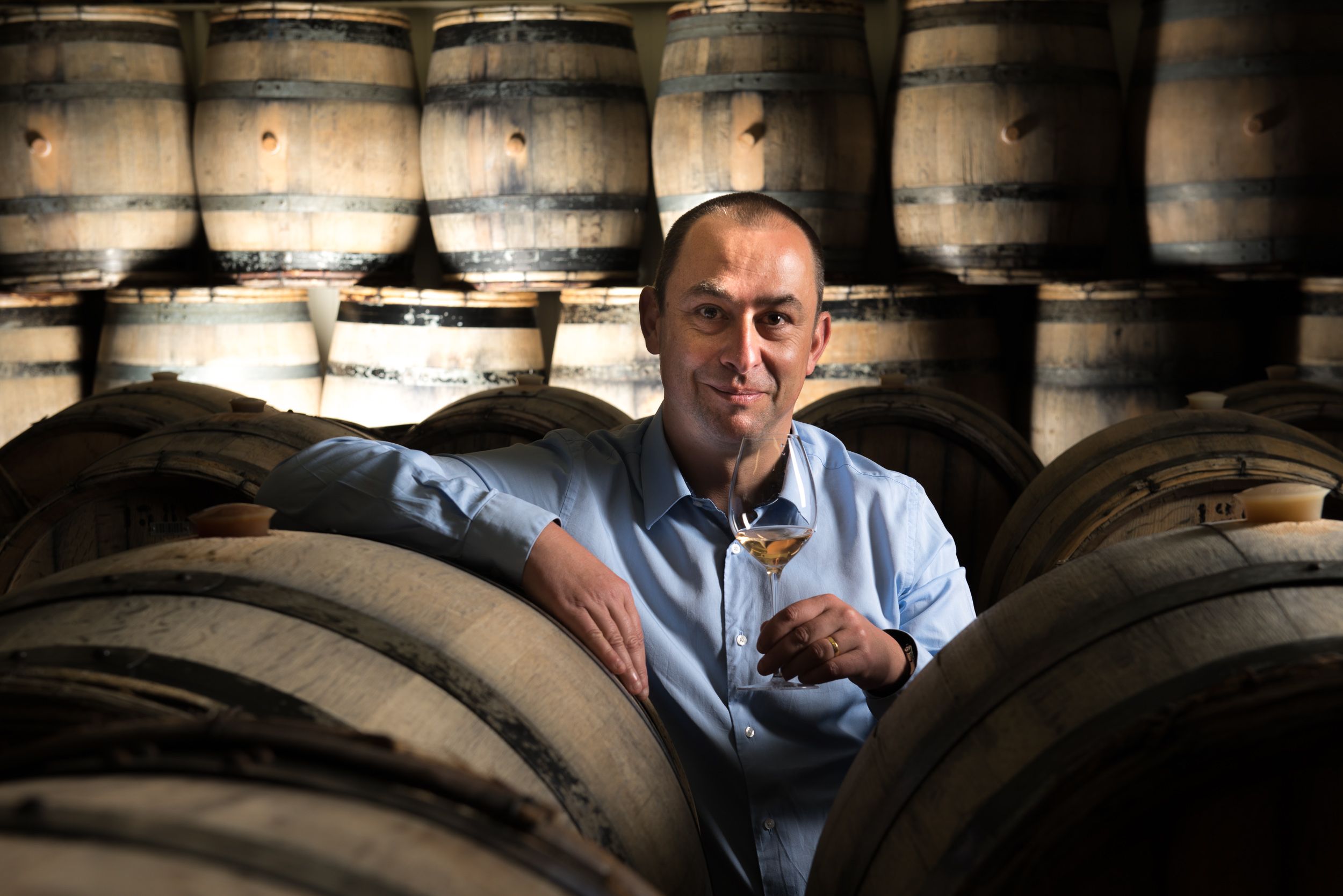 Roger Jones meets Bollinger chef de caves Gilles Descôtes at HIDE