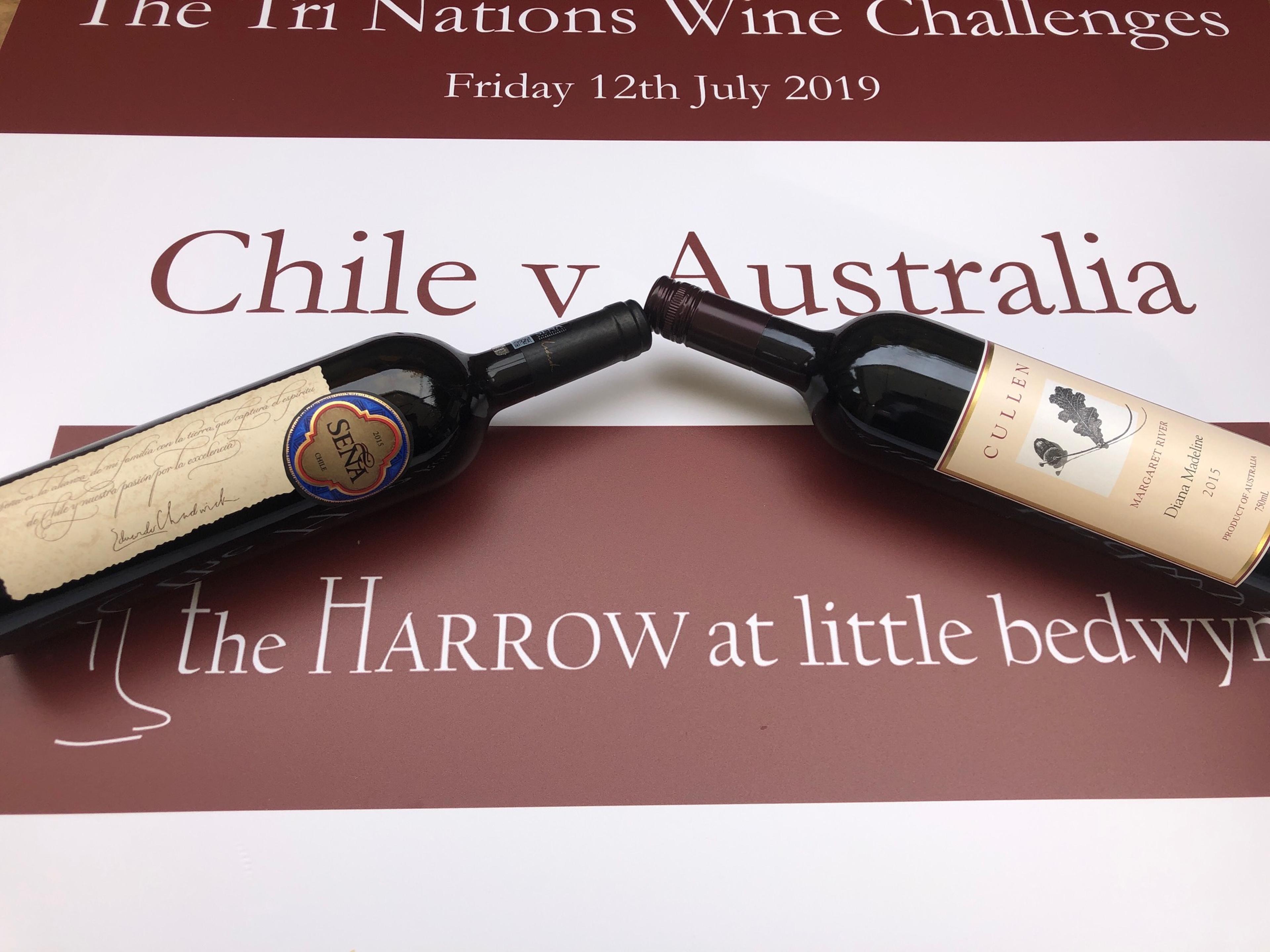 Chile takes on Australia at 12th Tri Nations Wine Challenge