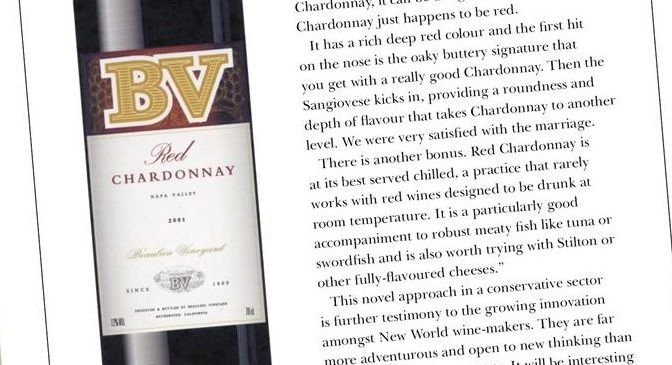 David Gluckman on how he created the first red Chardonnay