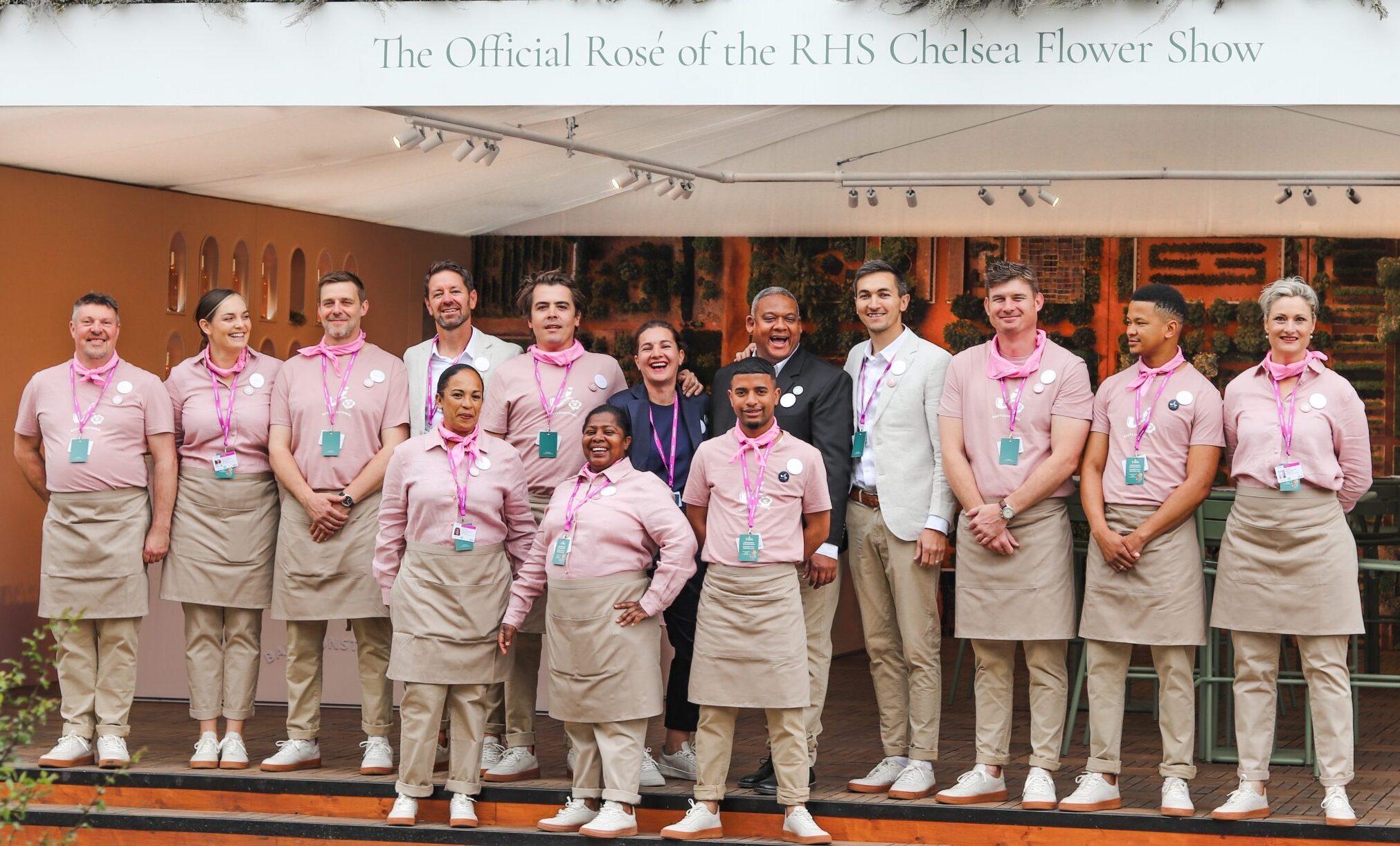 Tasting new Babylonstoren wines at the Chelsea Flower Show