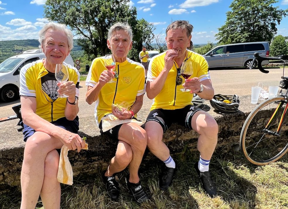 How to raise £100k for Hospitality Action and drink DRC on 2 wheels