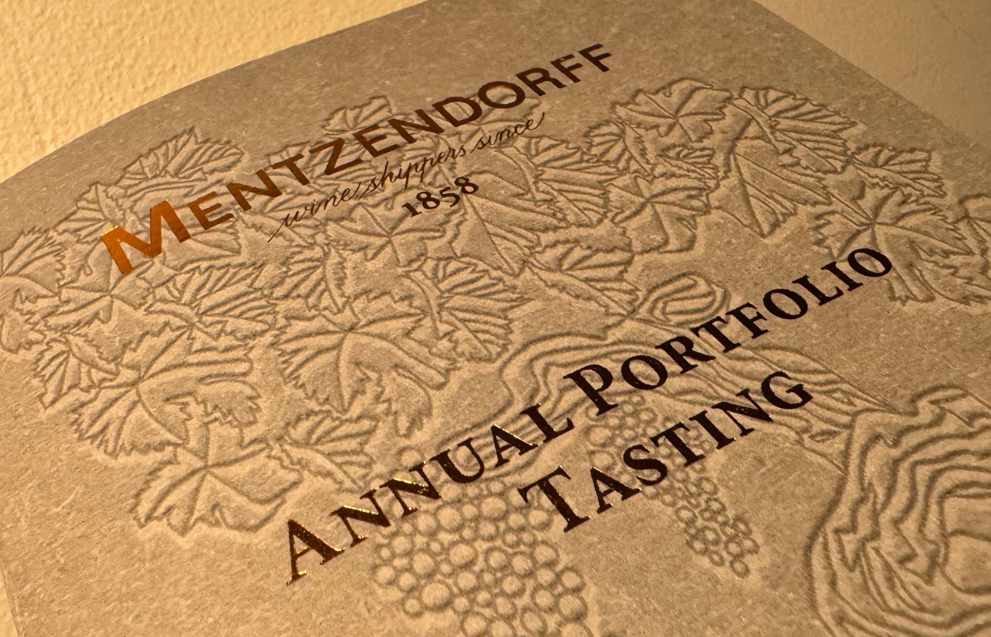 Mike Turner: Mentzendorff puts on a masterclass of a portfolio tasting