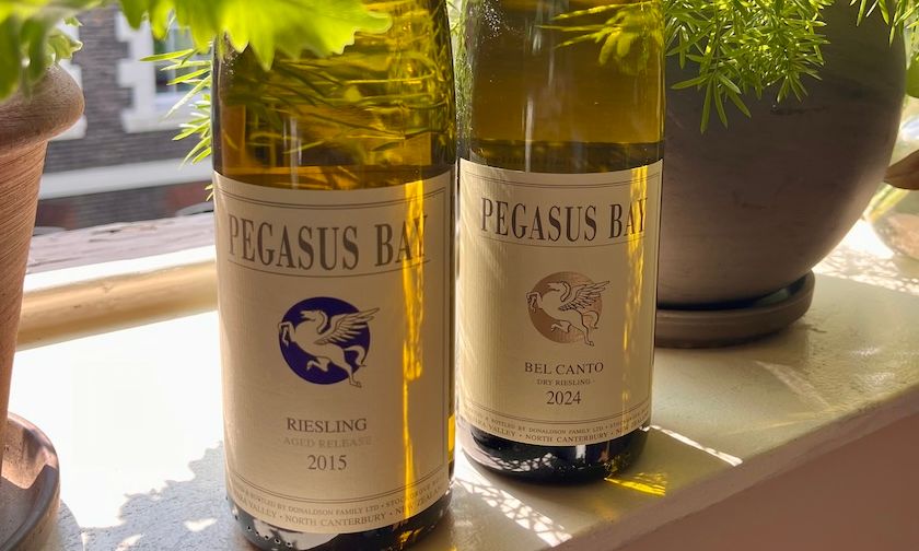 How Ed Donaldson showed off aged releases from Pegasus Bay 