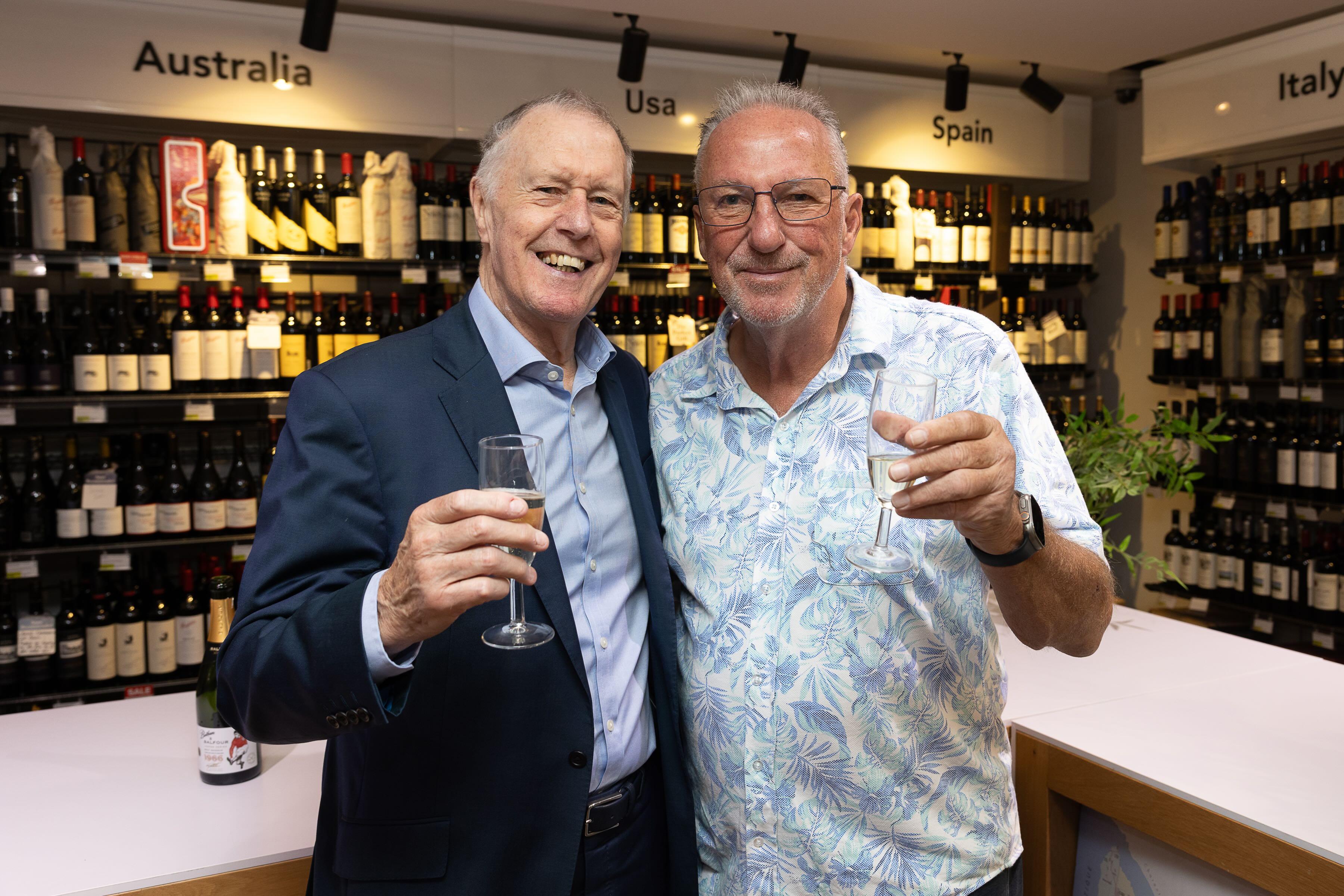 Sir Ian Botham on his new 'Legends' English wine with Sir Geoff Hurst  
