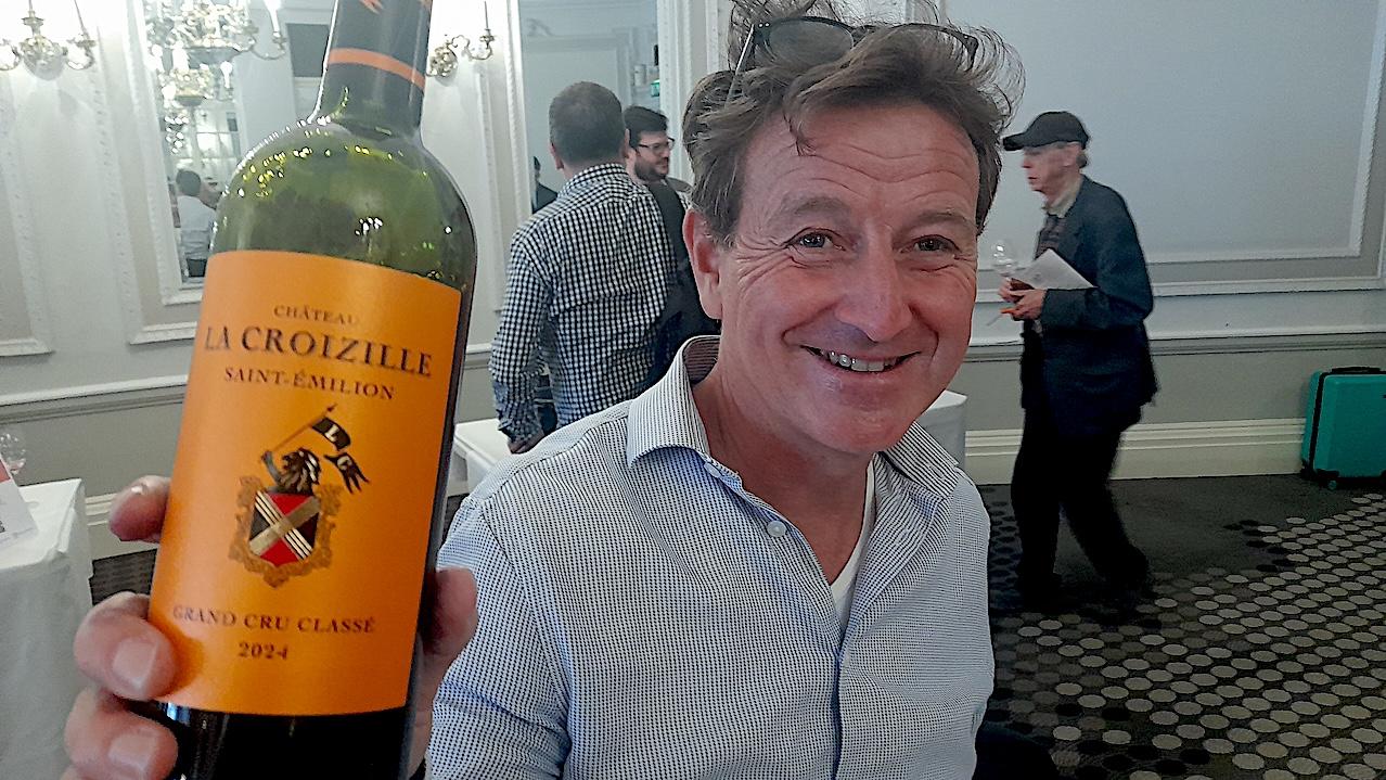 Geoffrey Dean at Grand Cercle des Vins de Bordeaux's 2024 en primeur