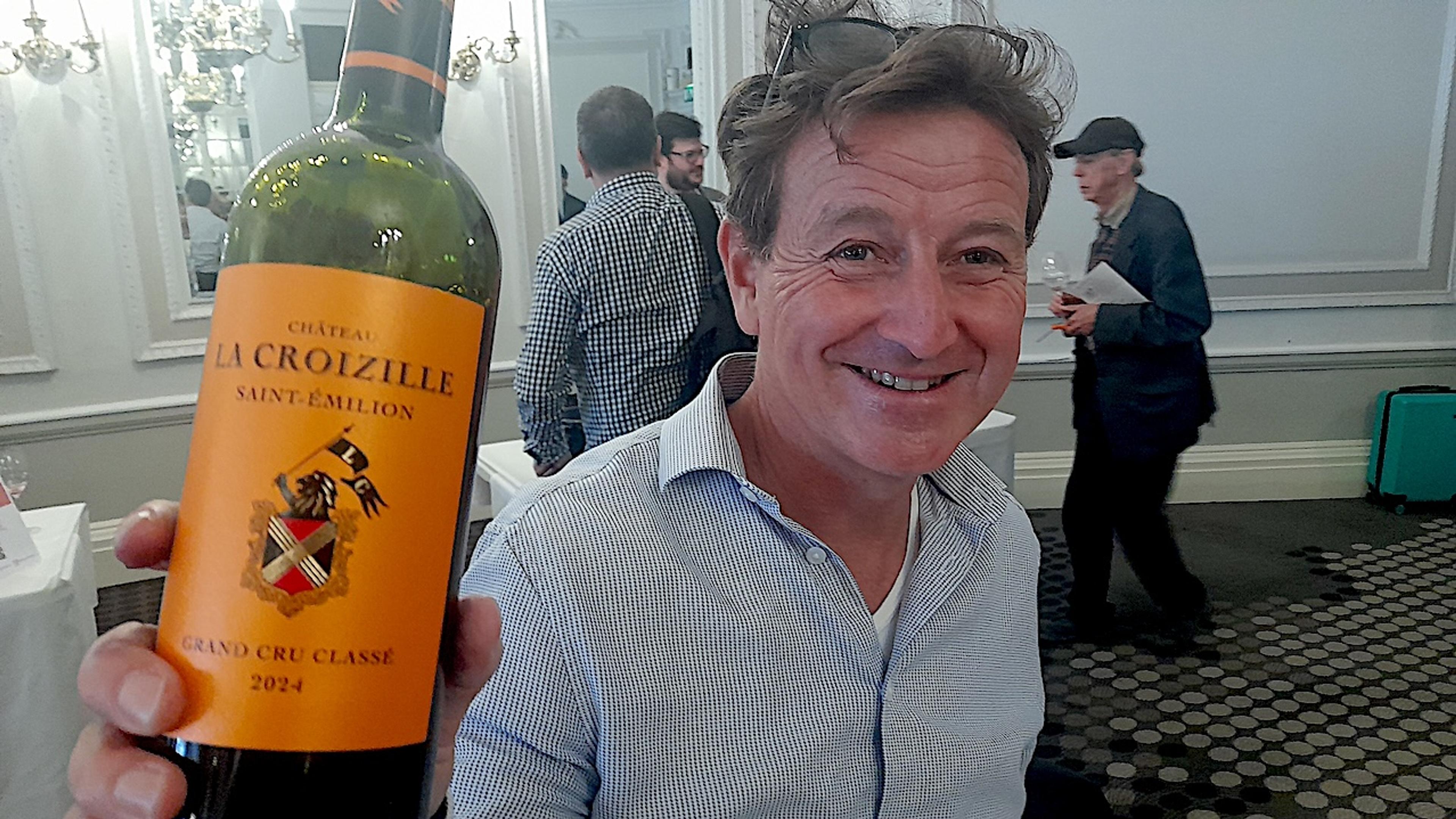 Geoffrey Dean at Grand Cercle des Vins de Bordeaux's 2024 en primeur