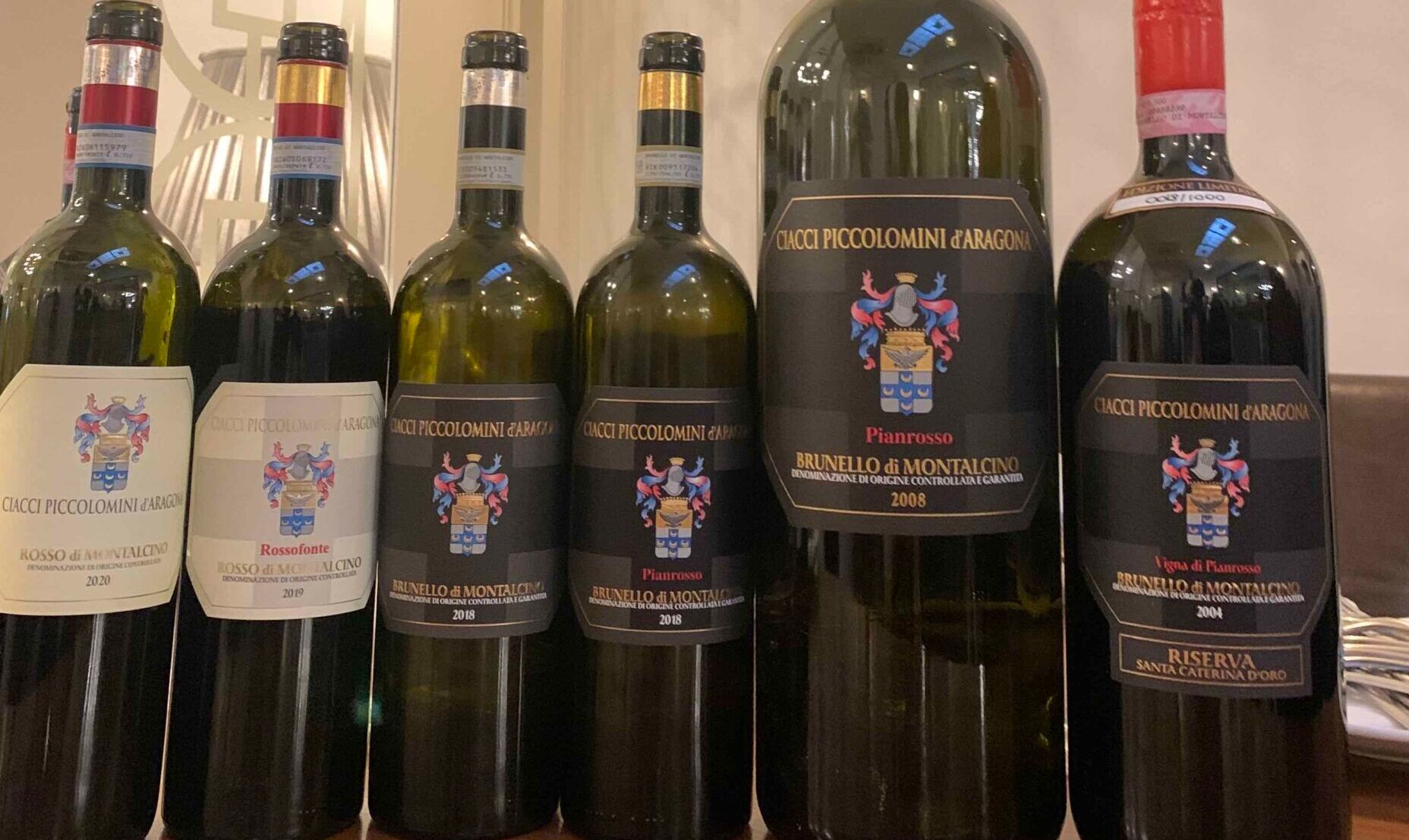 Tasting the new Ciacci Piccolomini d’Aragona Brunellos