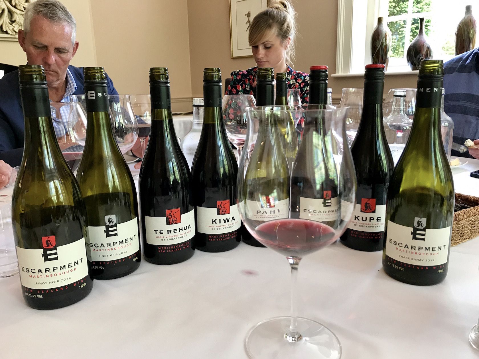 Larry McKenna showcasing the class of Martinborough Pinot
