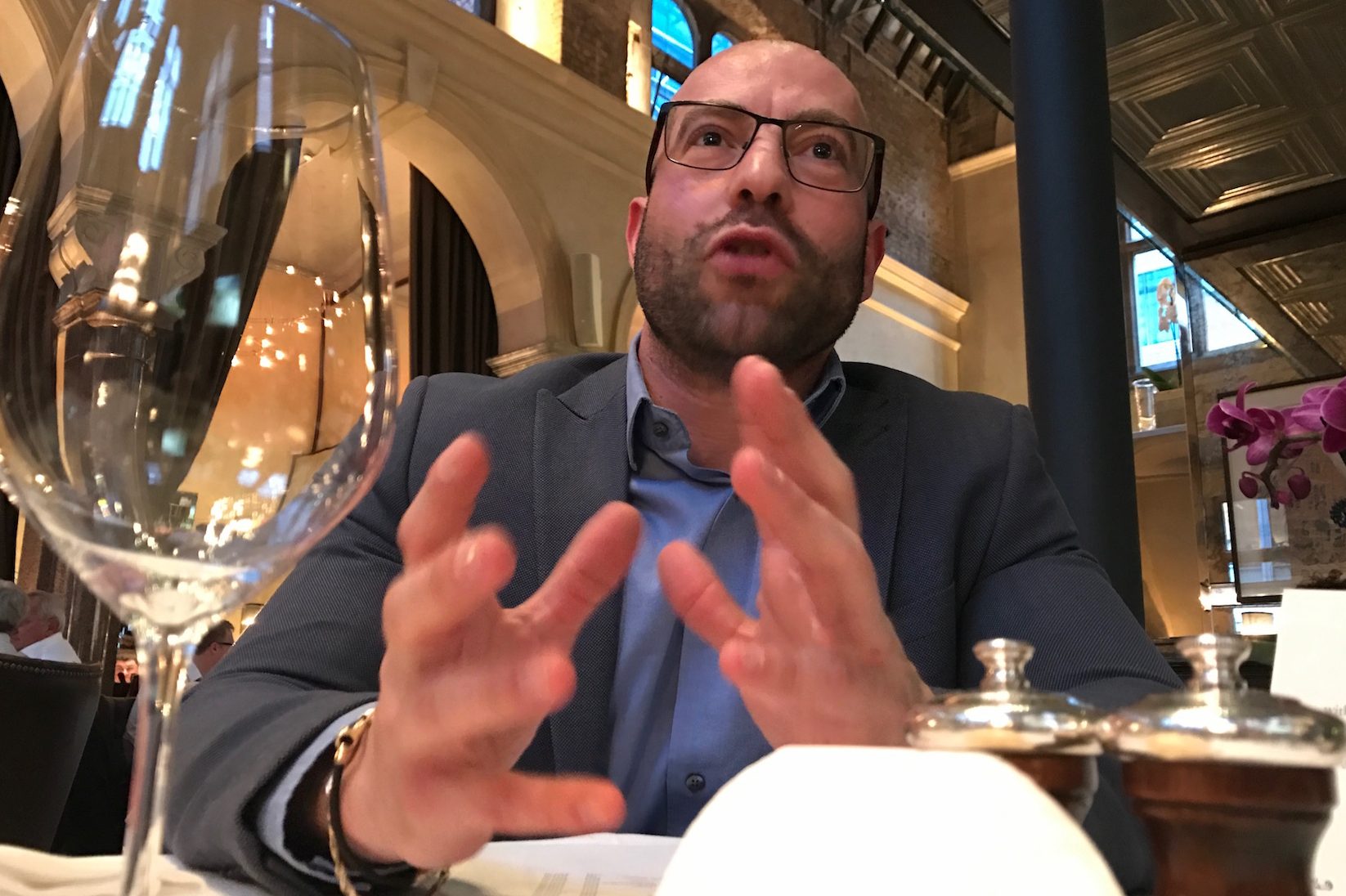 Andrea Briccarello, Galvin wine buyer, put to a wine-pairing test