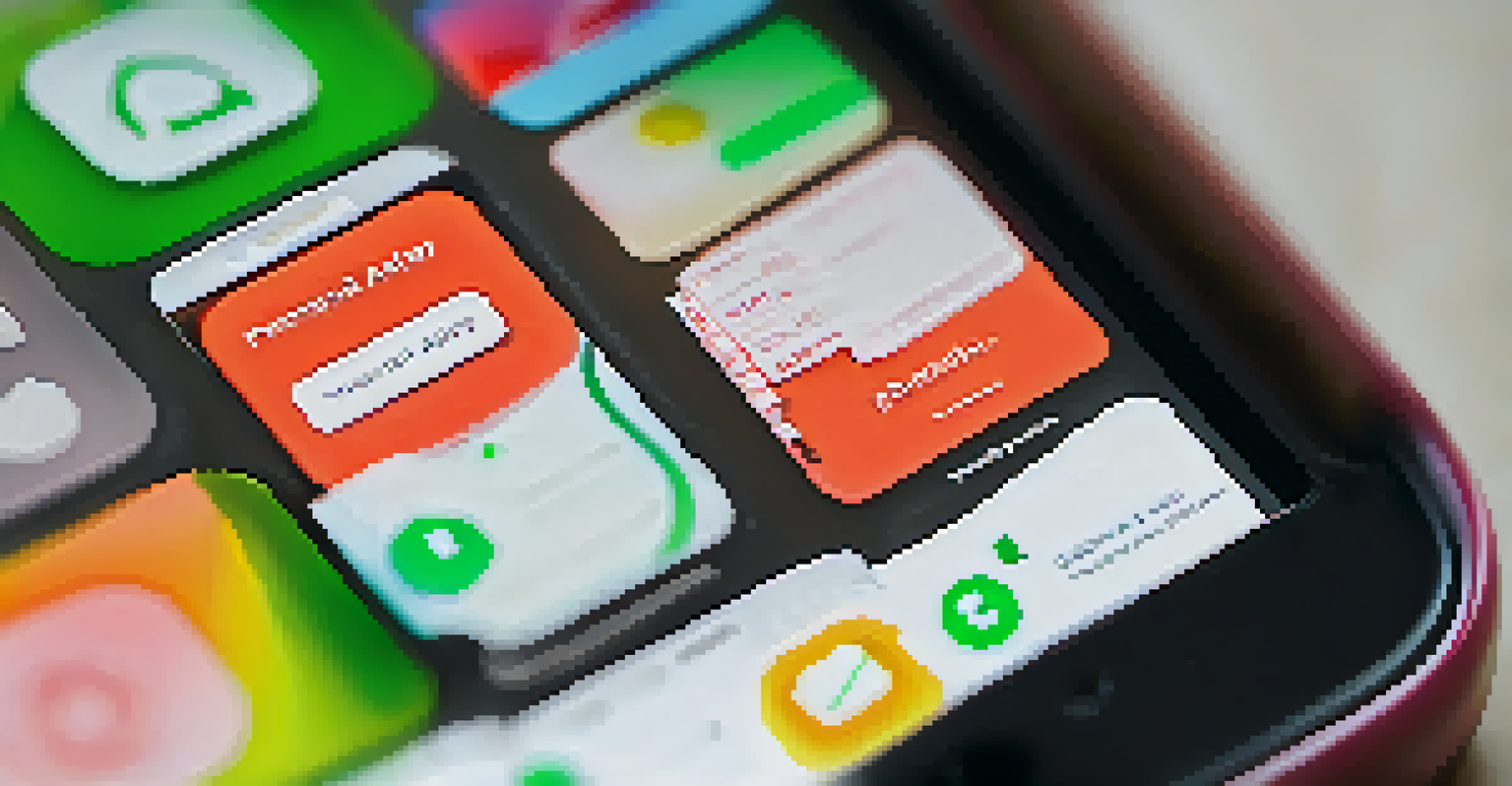 A close-up of a smartphone showing a personal safety app, highlighting its features against a blurred cozy background.