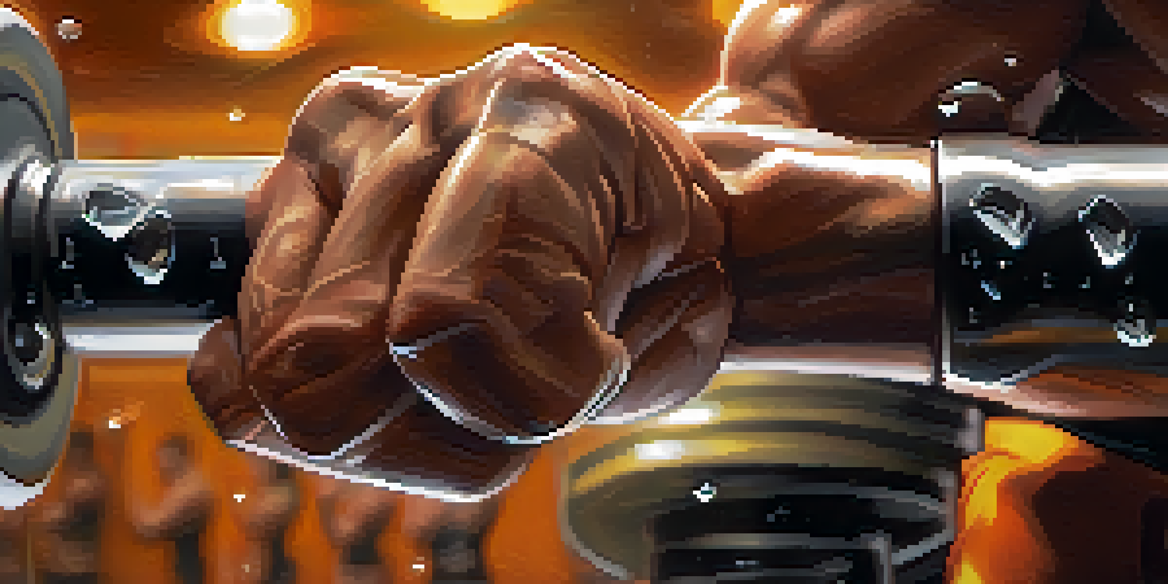 A martial artist's hand gripping a dumbbell in a gym setting, showcasing muscular tension and effort.