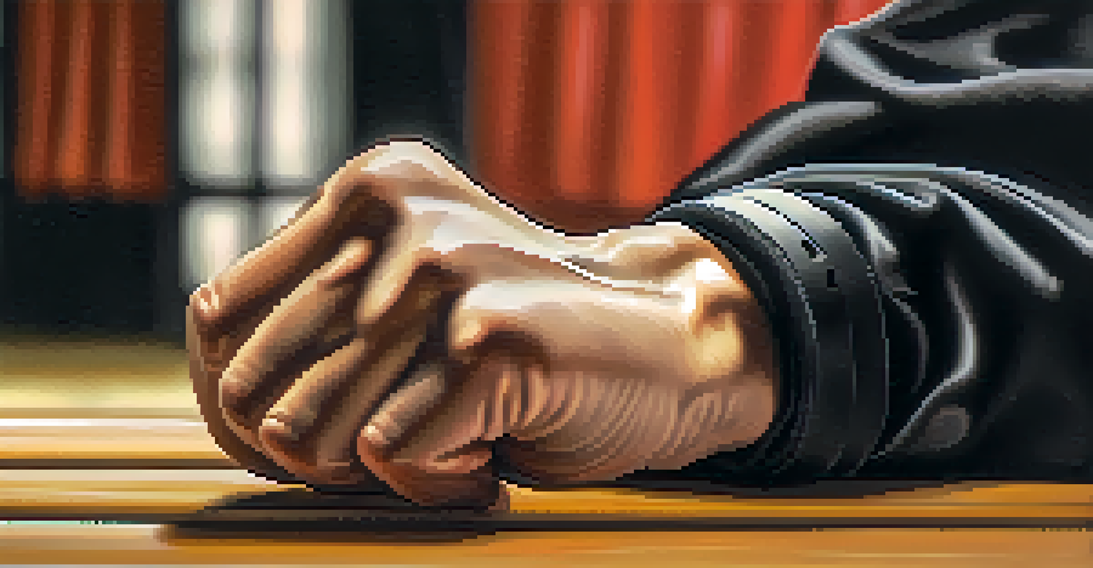 A close-up of a martial artist holding a black belt, representing accomplishment in martial arts.