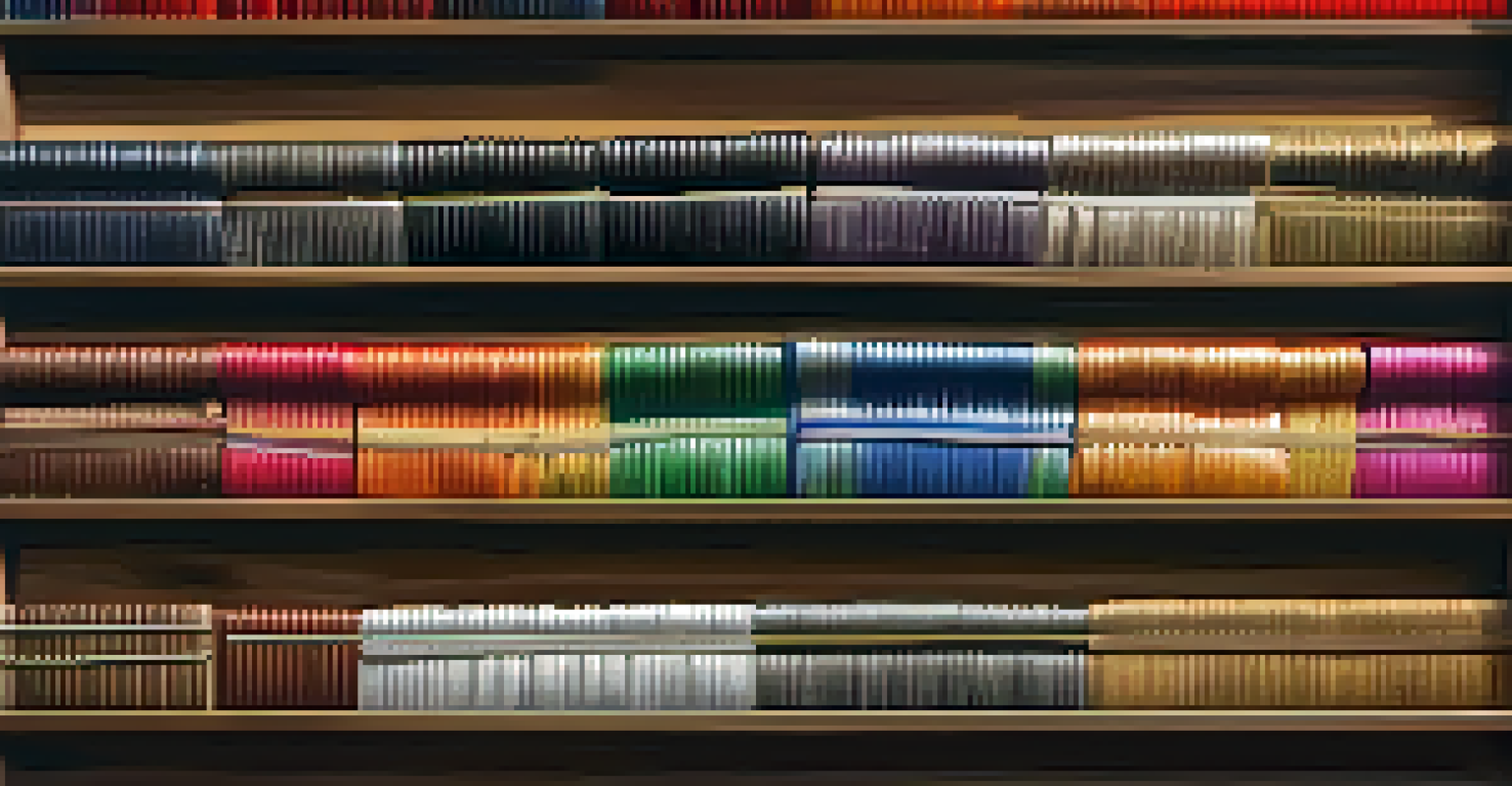 A close-up of various martial arts belts displayed on a wooden rack, highlighting their vibrant colors and textures.
