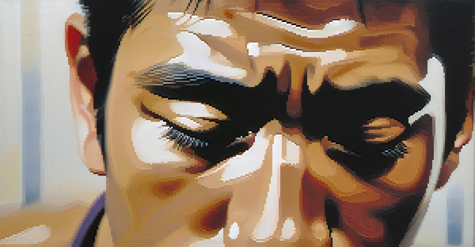 A close-up of a martial artist in meditation, showcasing their focused and serene expression.