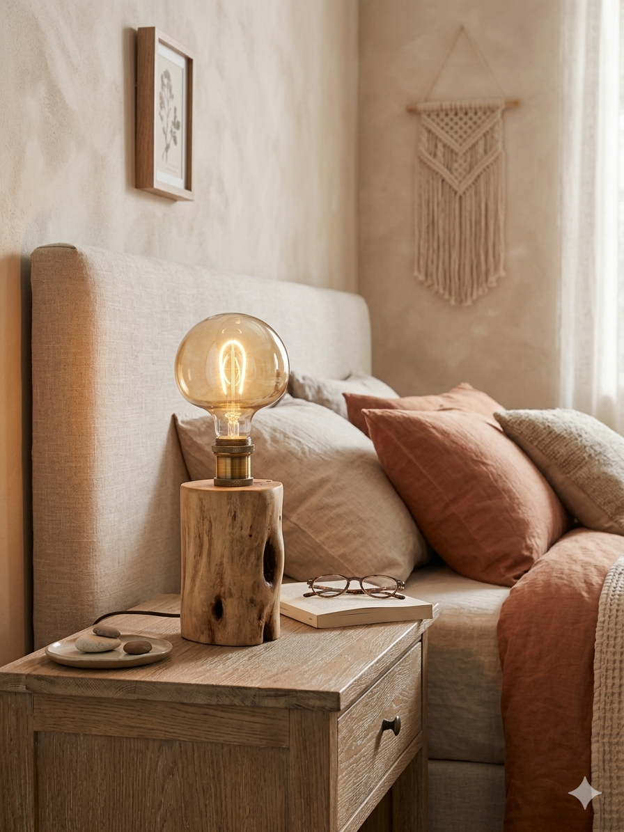 Wooden table lamp — Thumbnail