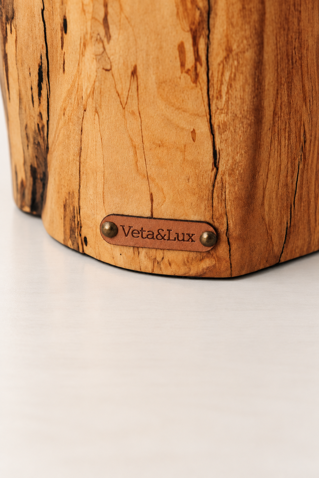 Close-up of the base label