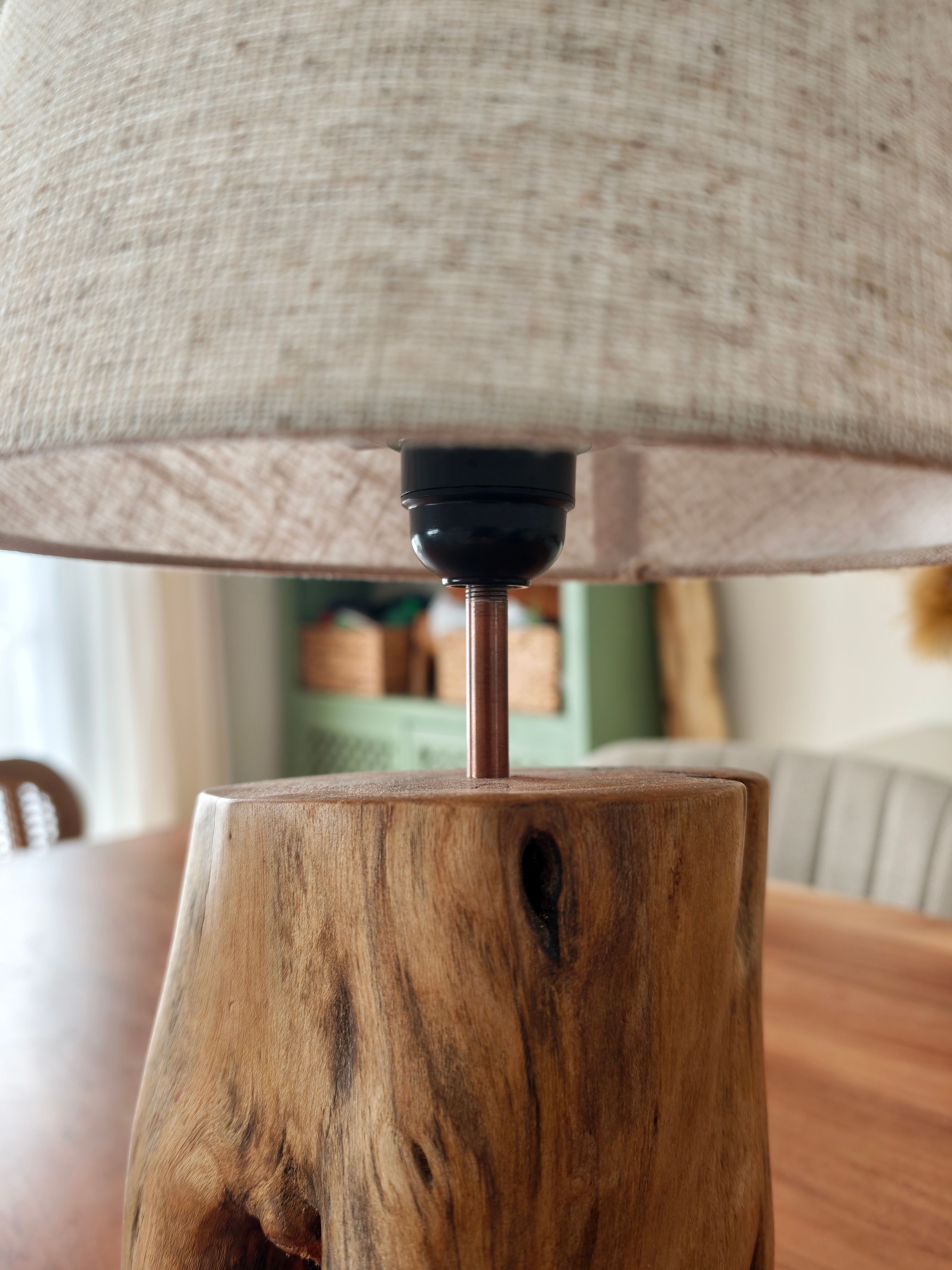 Eucalyptus adrift, eucalyptus driftwood table lamp
