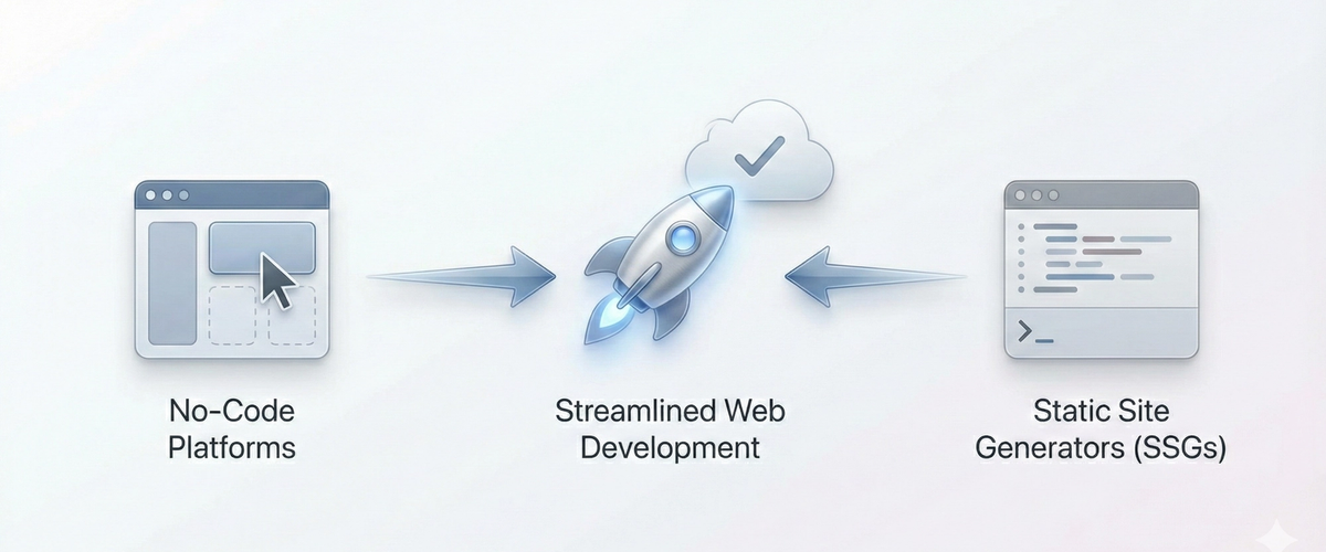 Streamlining Web Development: No-Code & Static Sites - A Developer’s Perspective