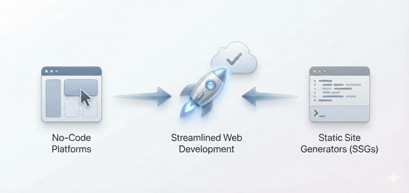Streamlining Web Development: No-Code & Static Sites - A Developer’s Perspective