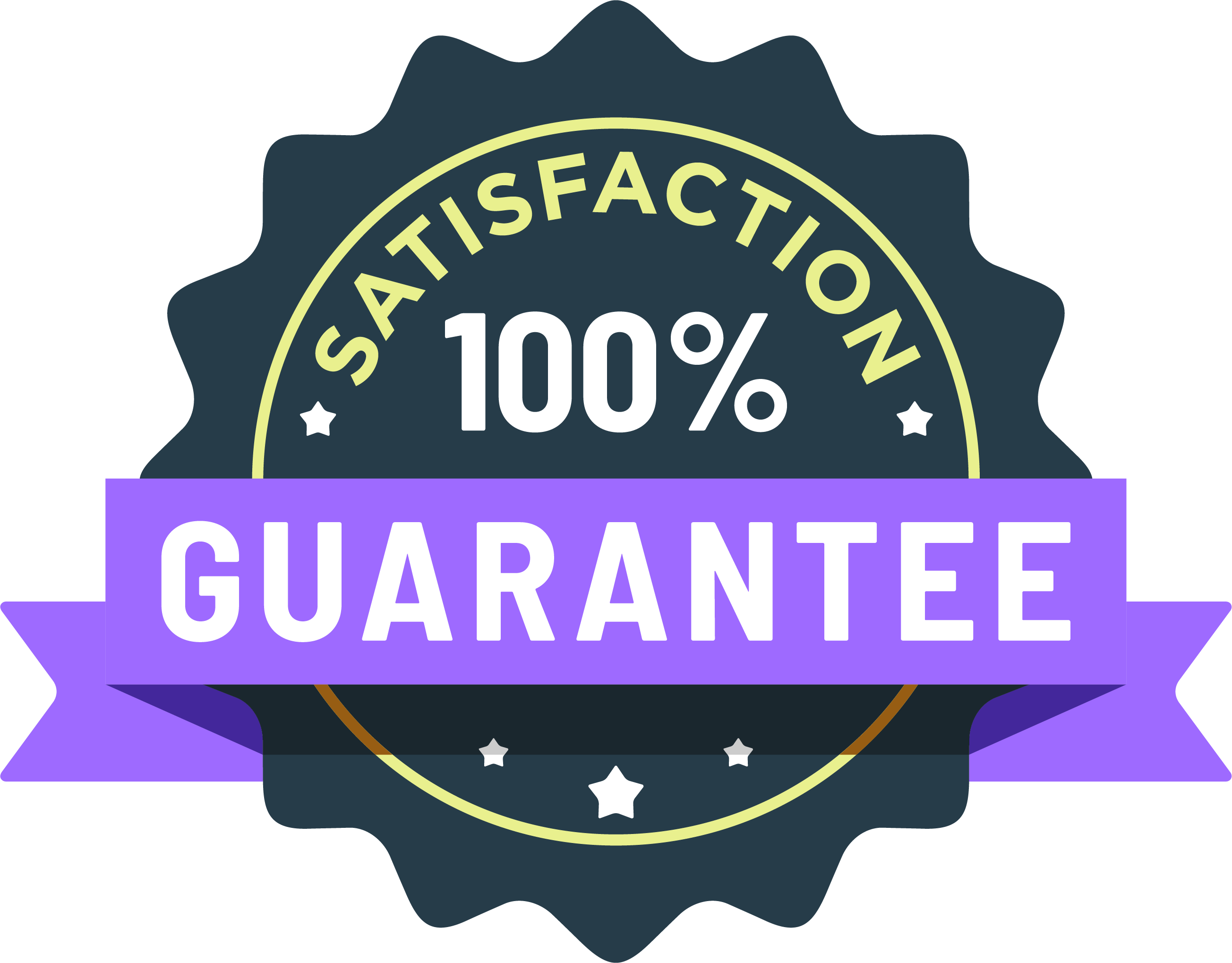 100% Satisfaction Guarantee Badge