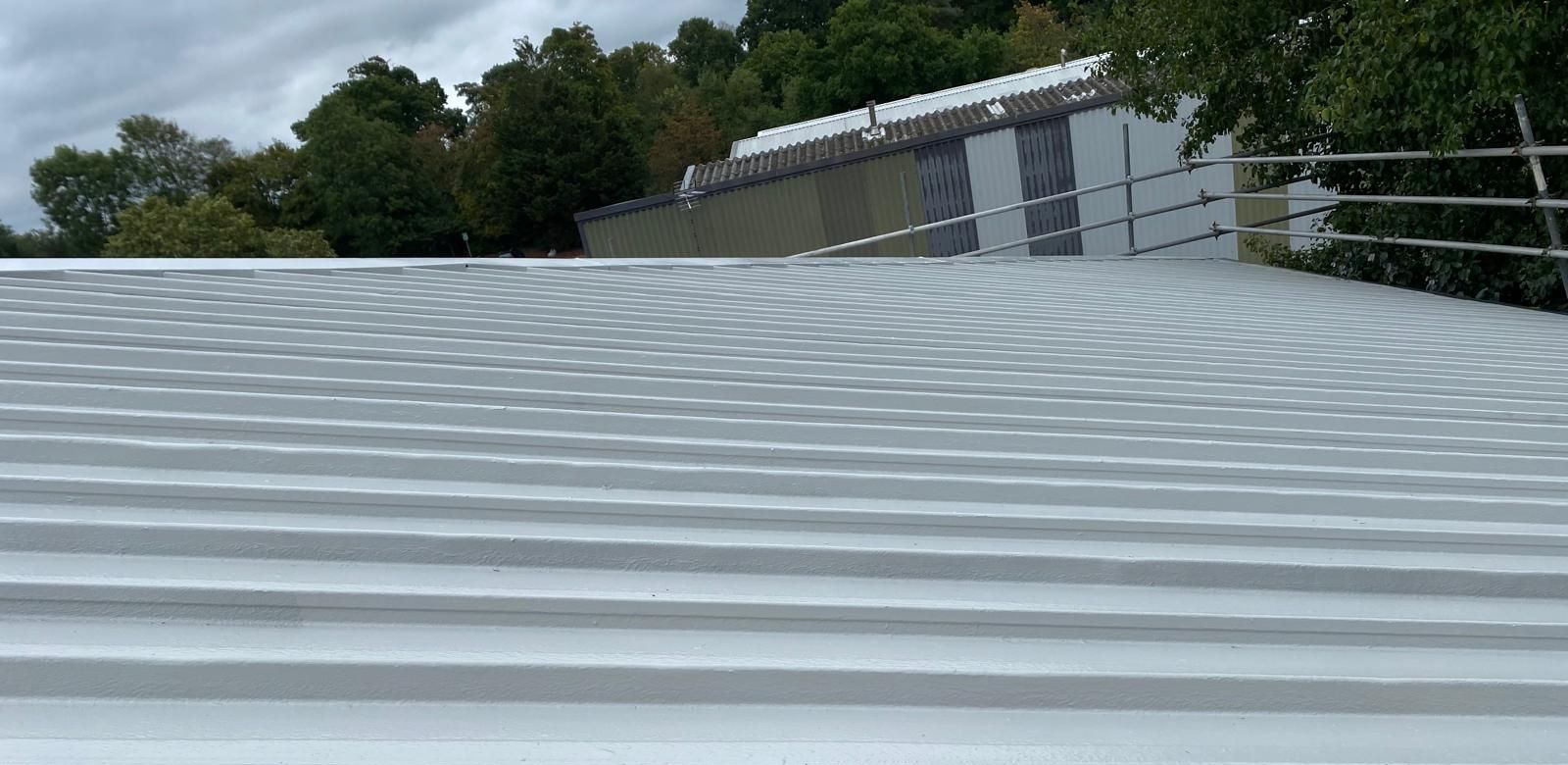 Coated metal roof sheets at the Ruscombe project