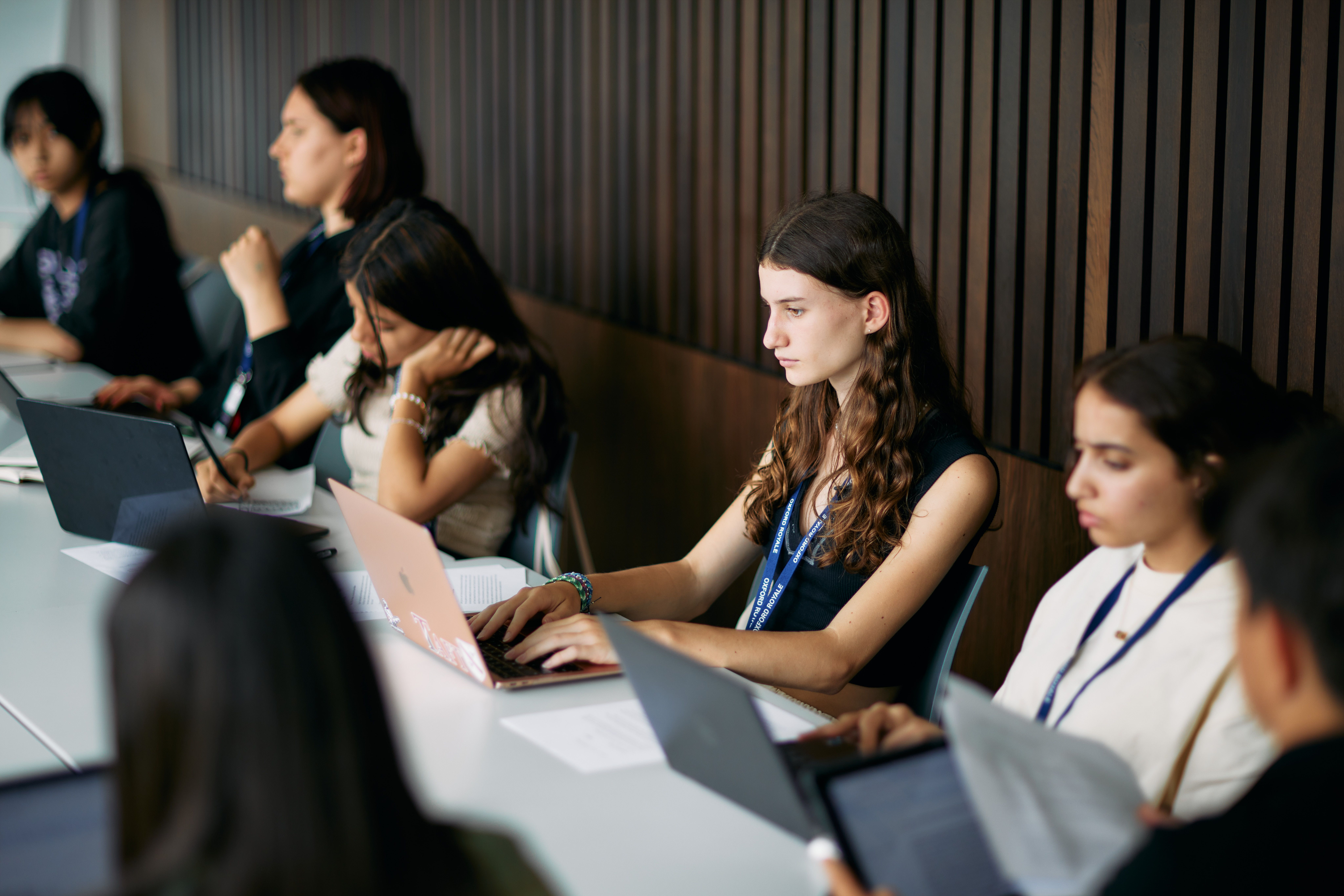 Oxford Royale Artificial Intelligence students studying