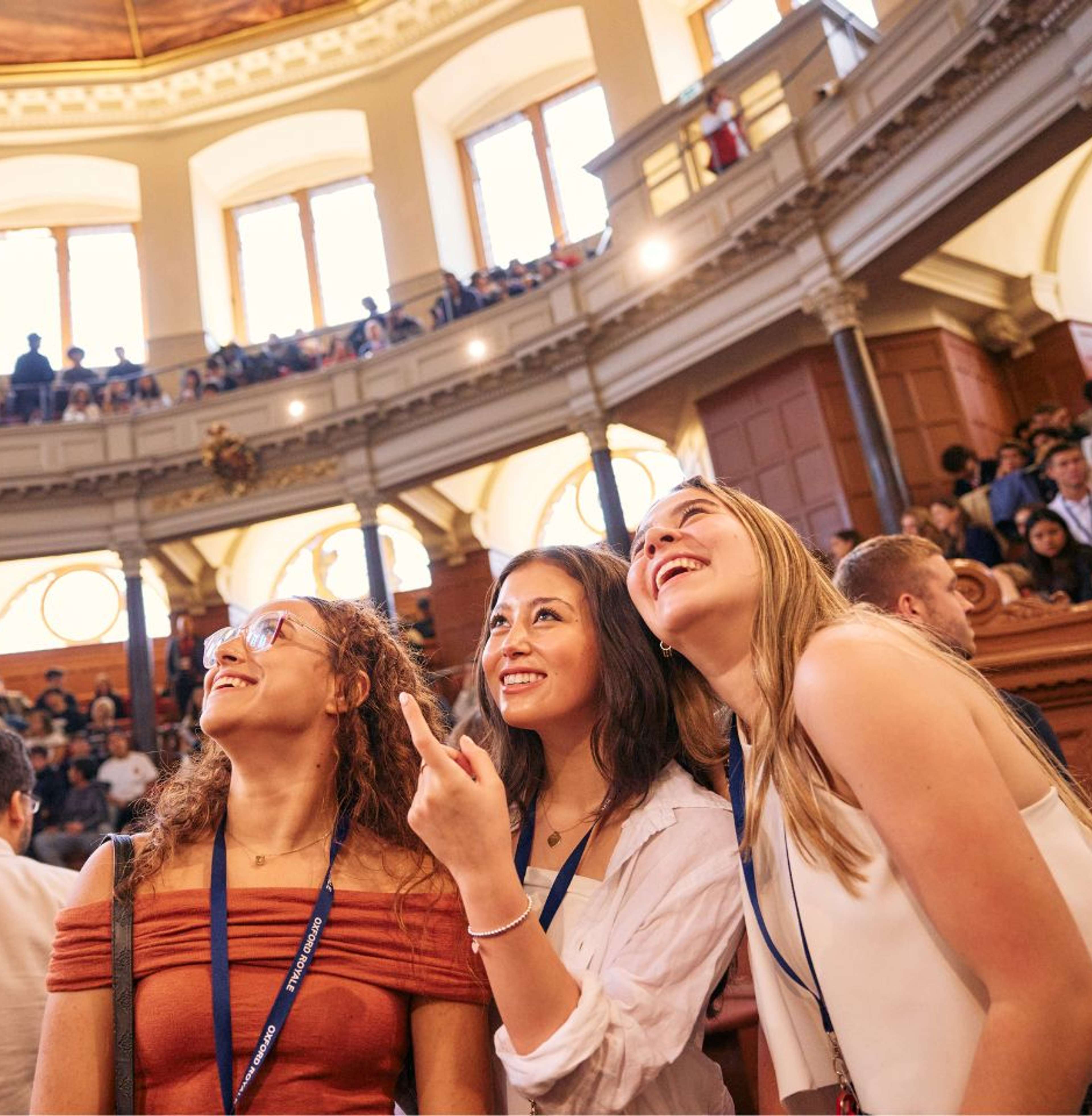Oxford Royale students in the sheldonian