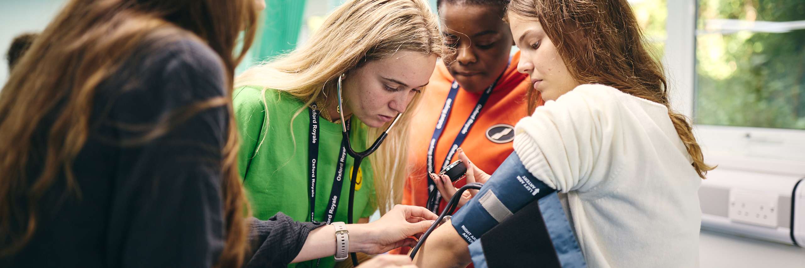 Students in medicine class