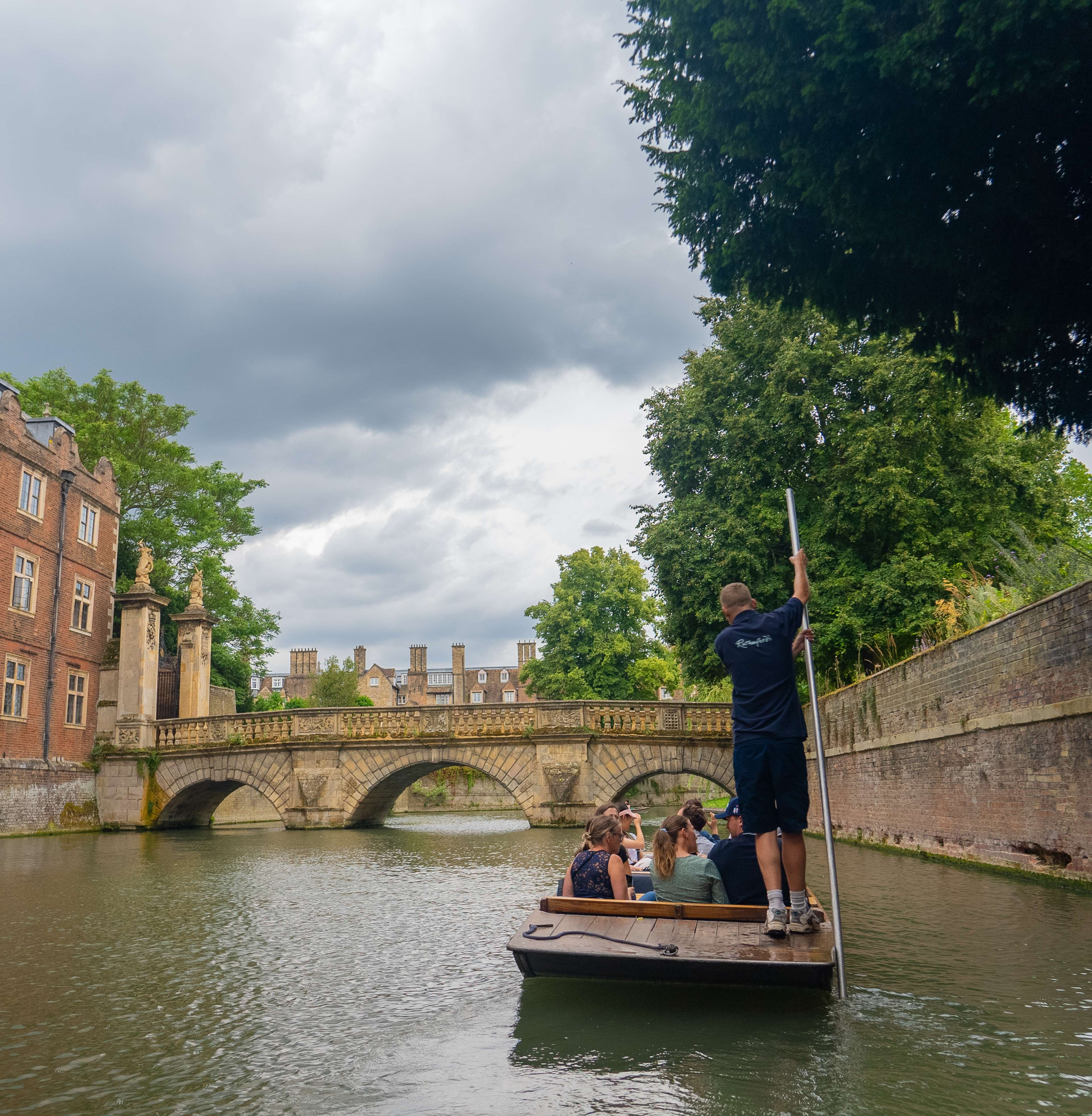 Students on a punt