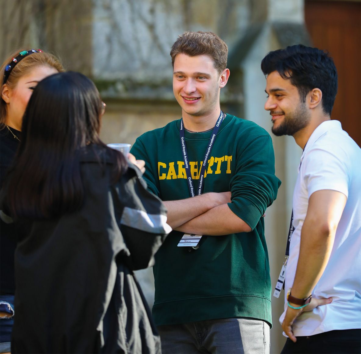 Oxford Royale students conversing