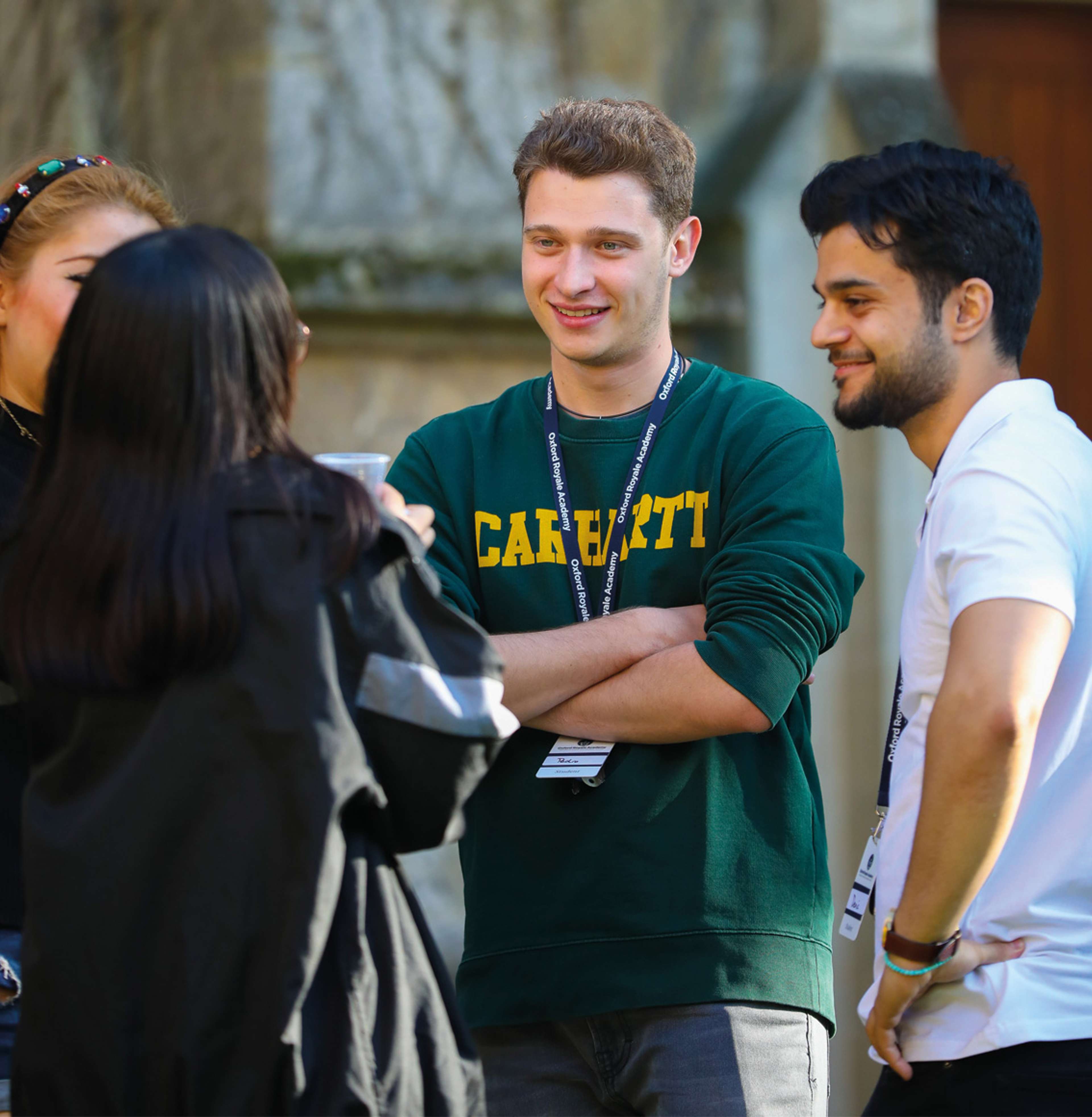 Oxford Royale students conversing
