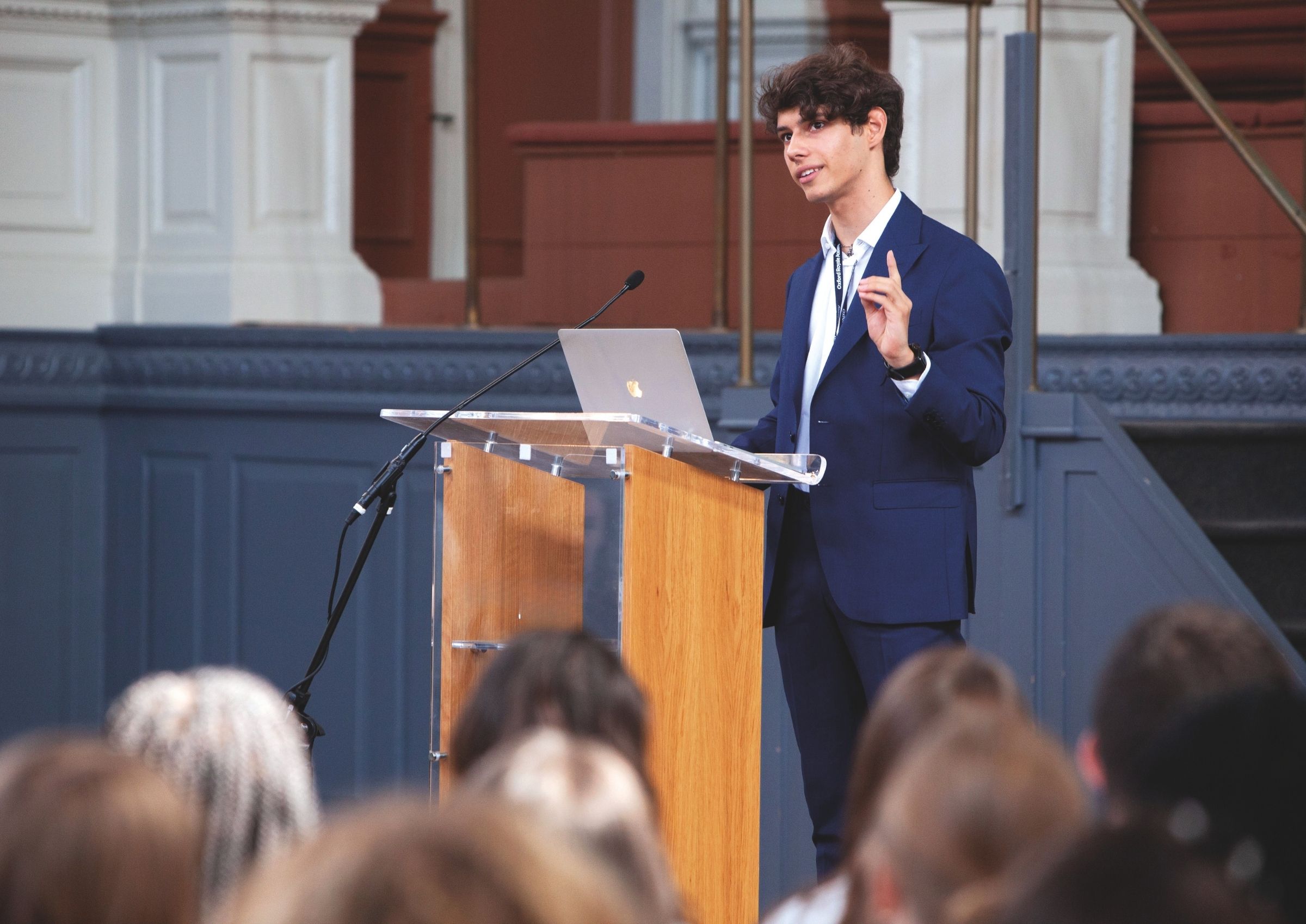 Oxford Royale student presenting