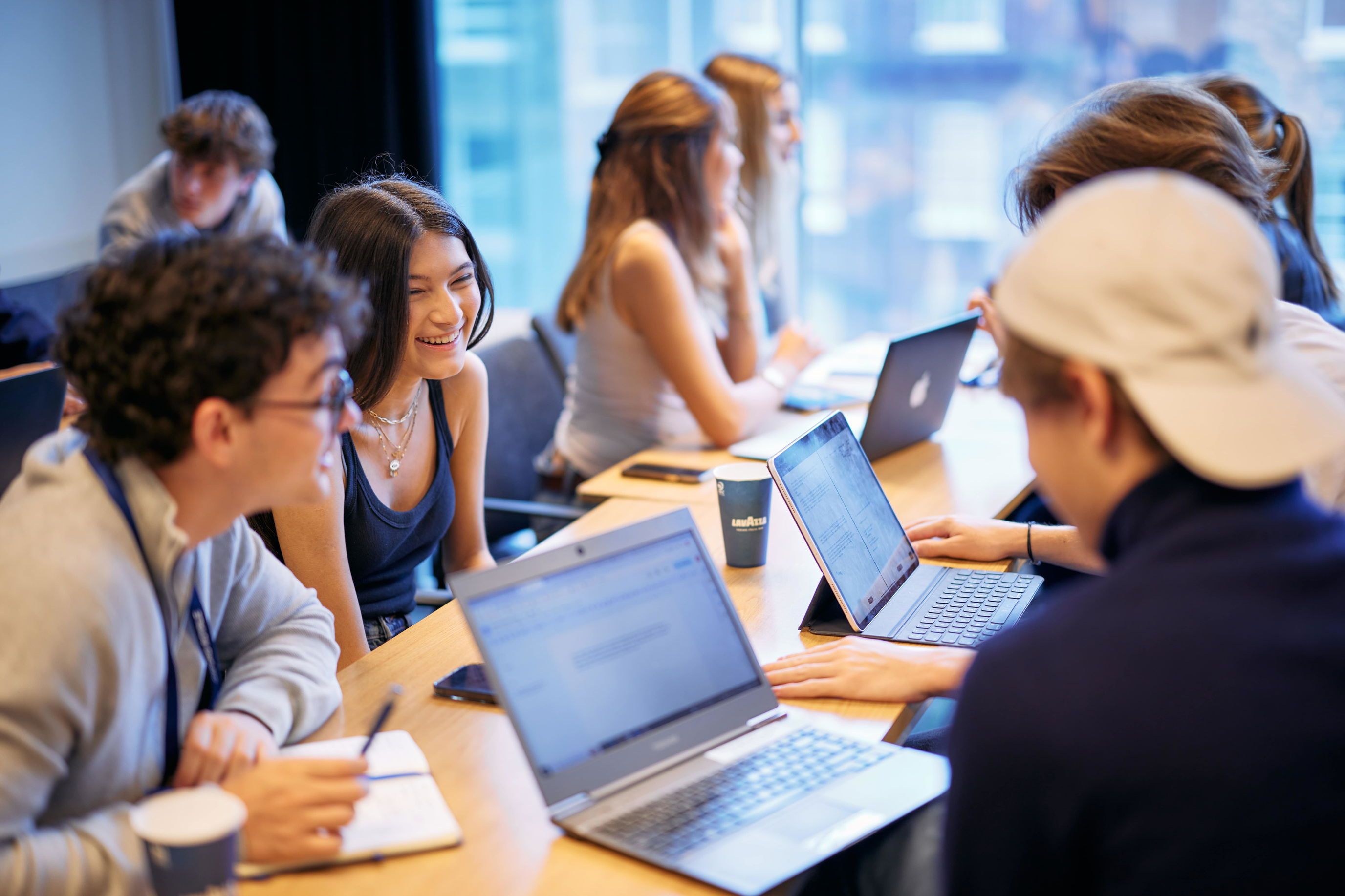 Students working together on a project