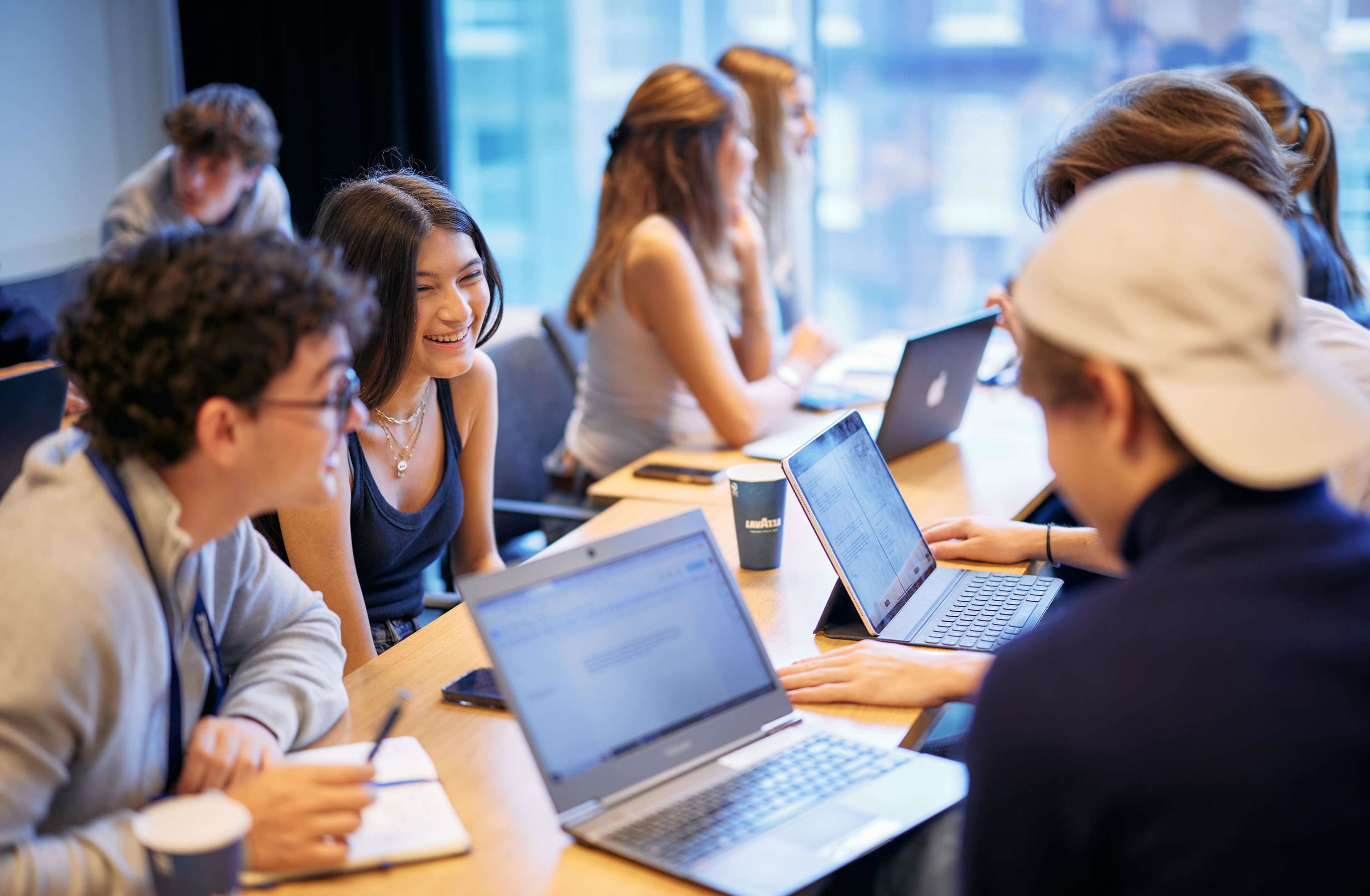 Students working together on a project