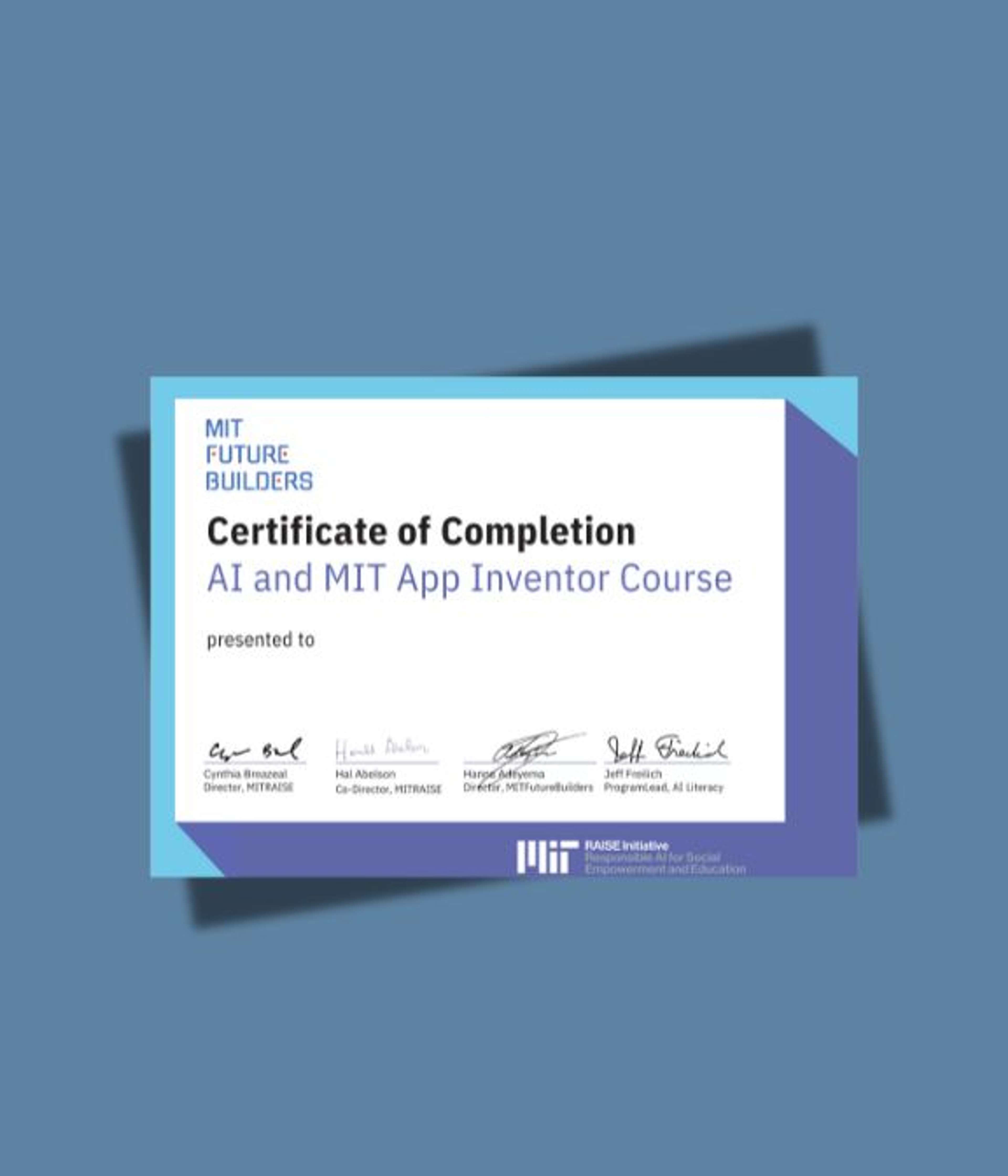 Oxford Royale certificate