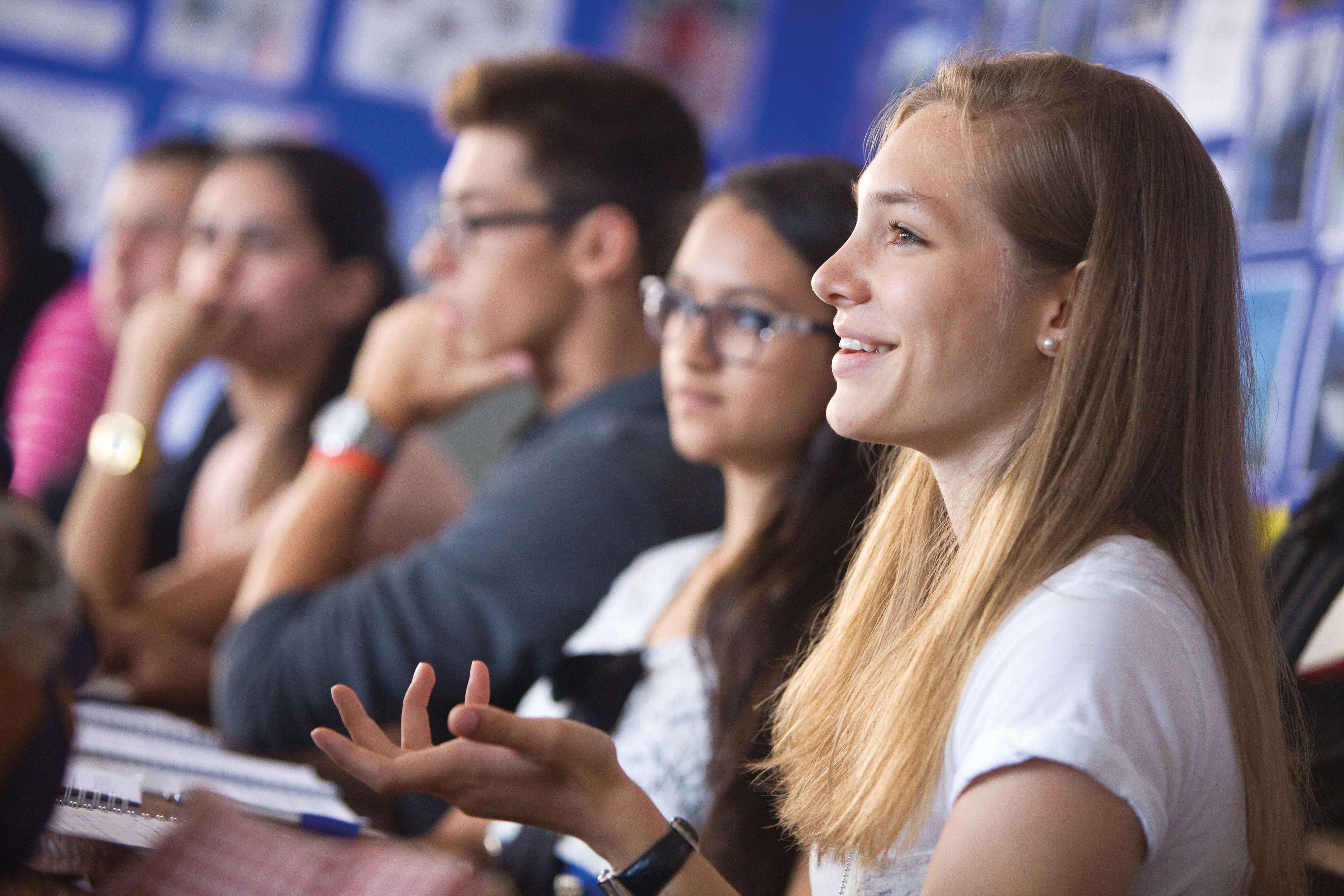 Oxford Royale Experimental Psychology student in a lesson