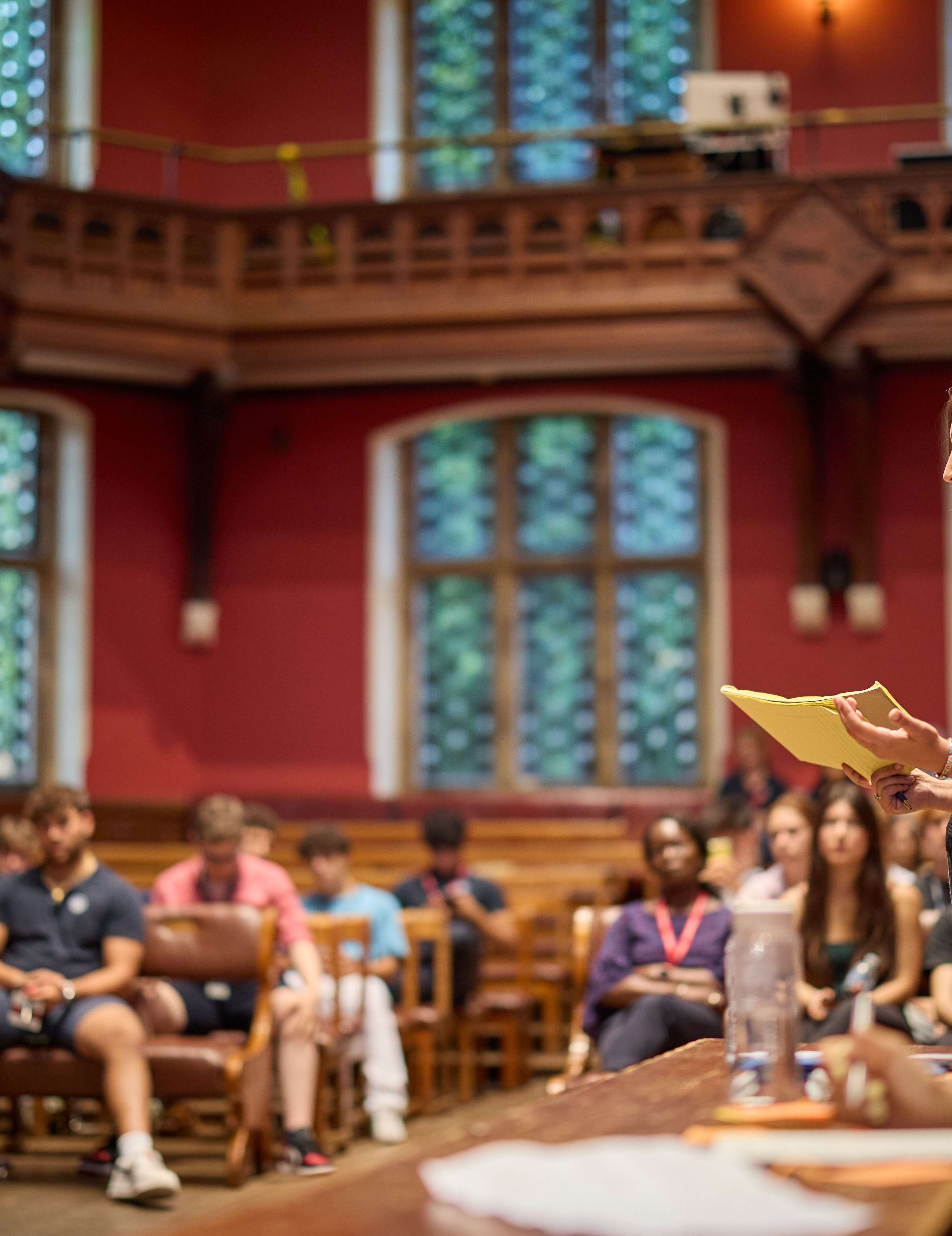 Oxford Royale students in a debate