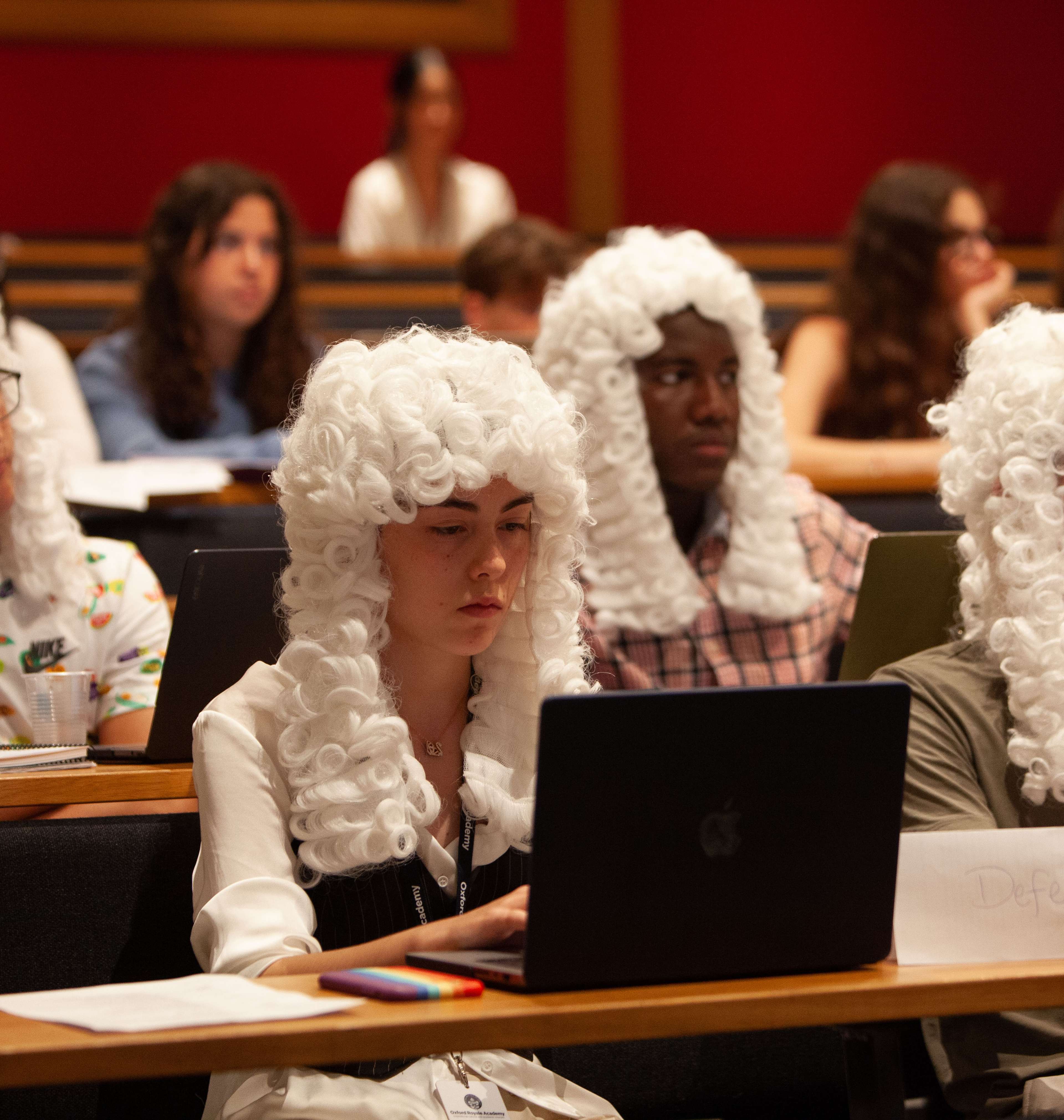 Oxford Royale students take part in a mock trial