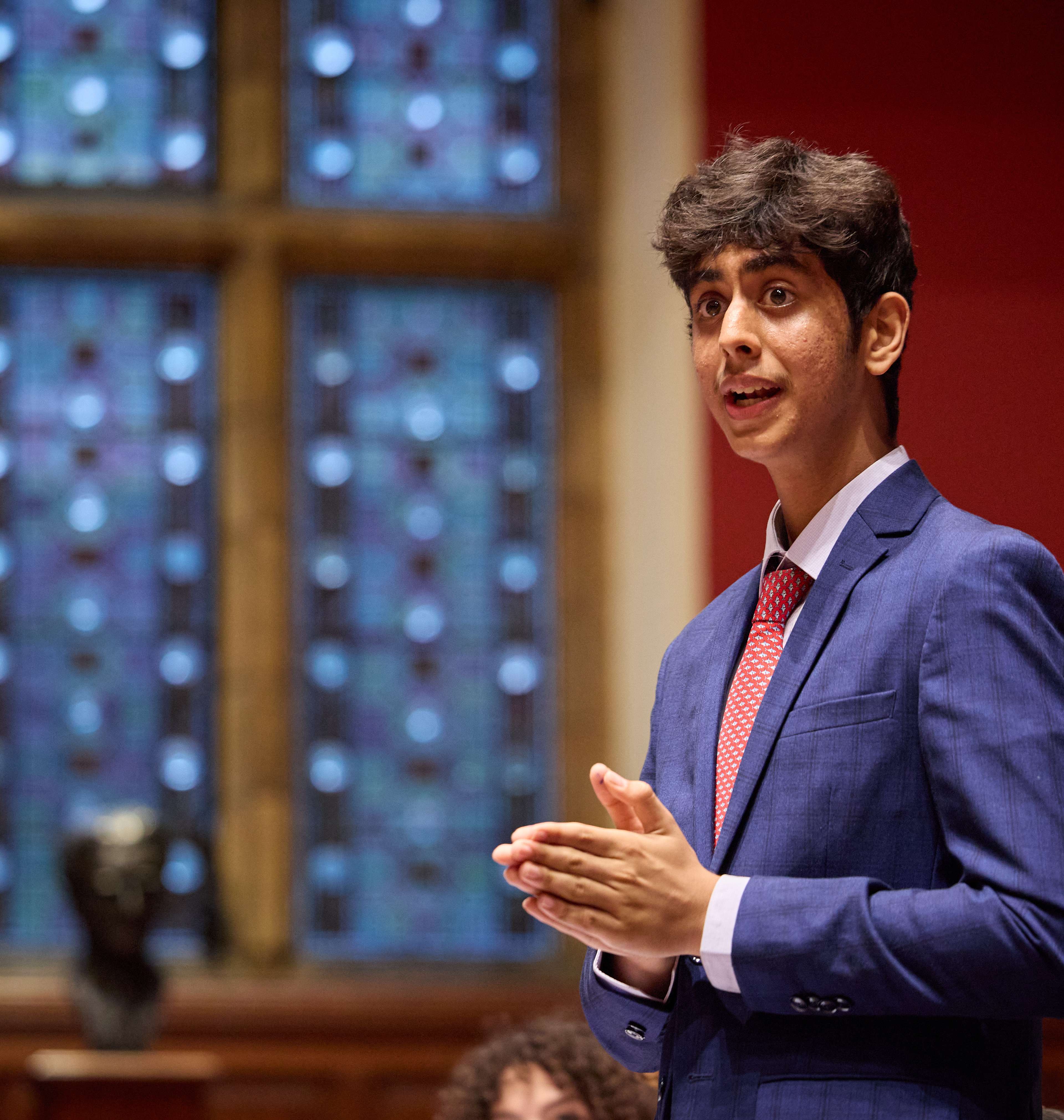 Oxford Royale students in a mock trial in Cambridge