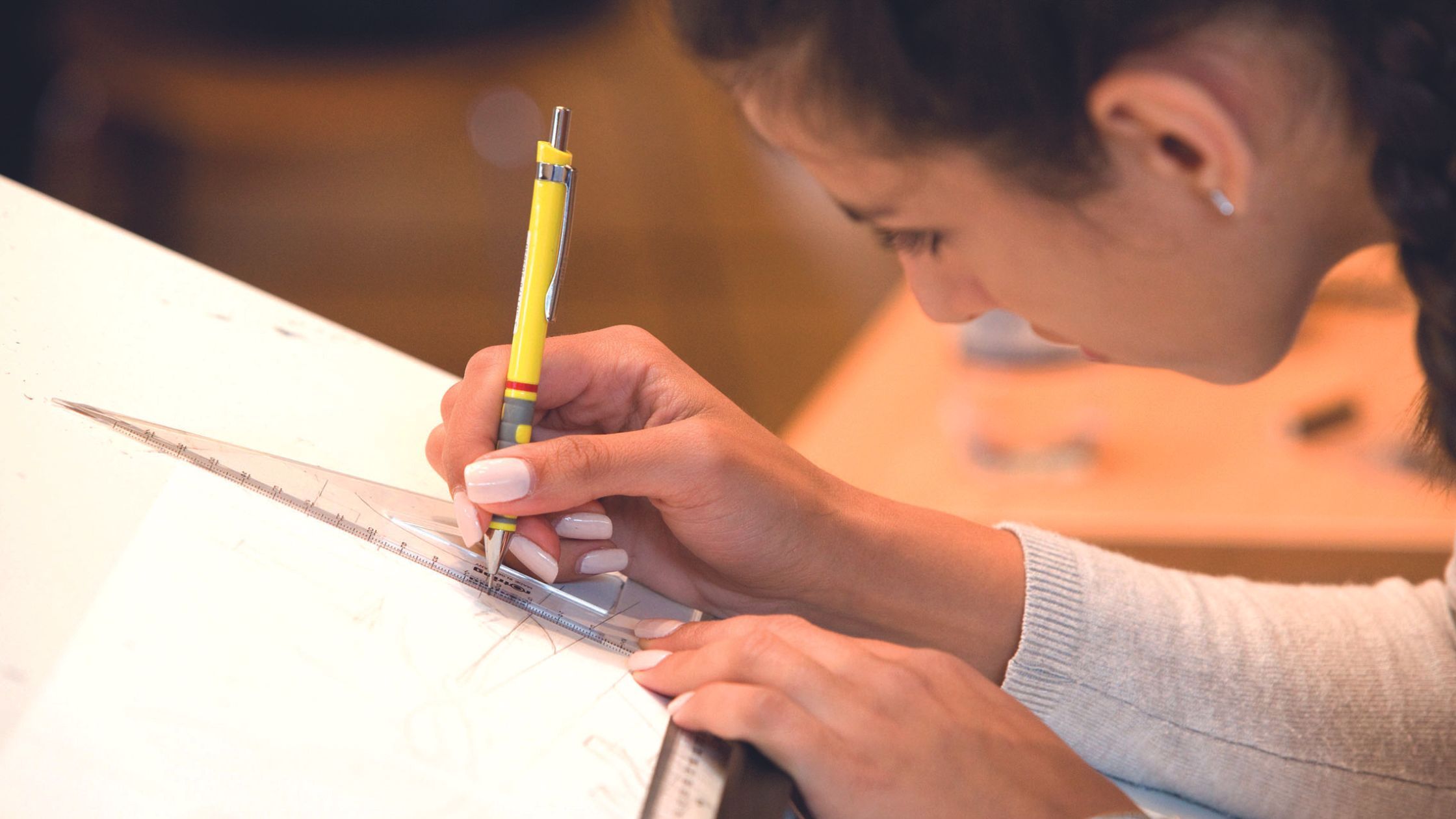 Oxford Royale Architecture students in a practical lesson