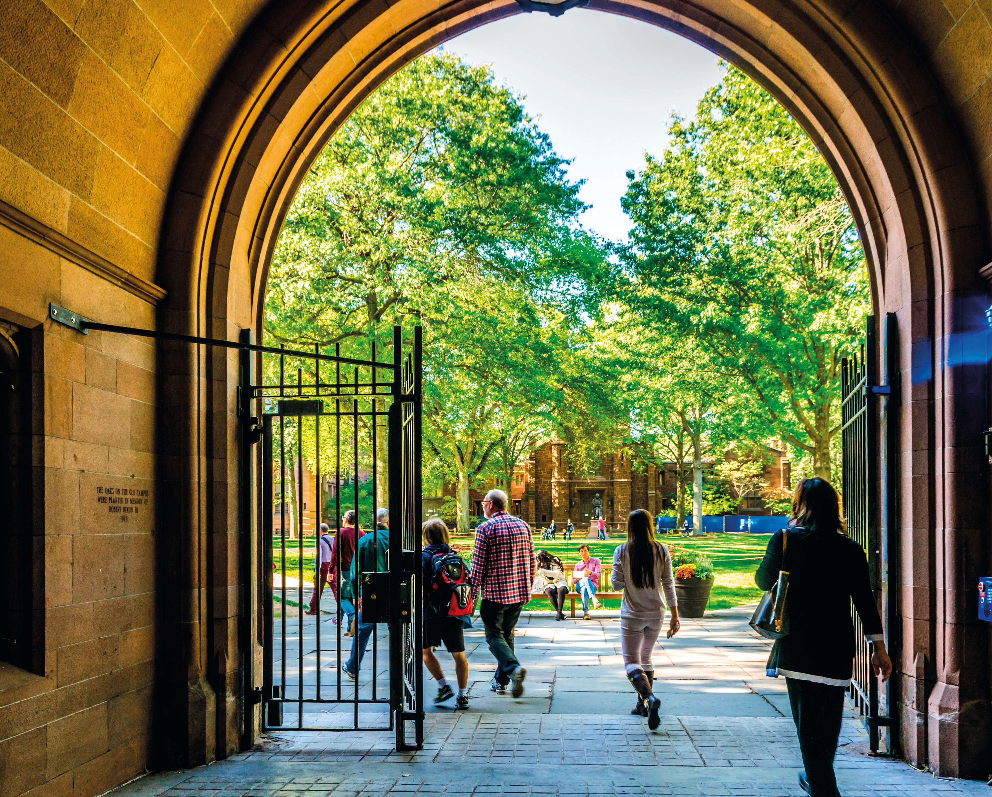 On campus at Yale