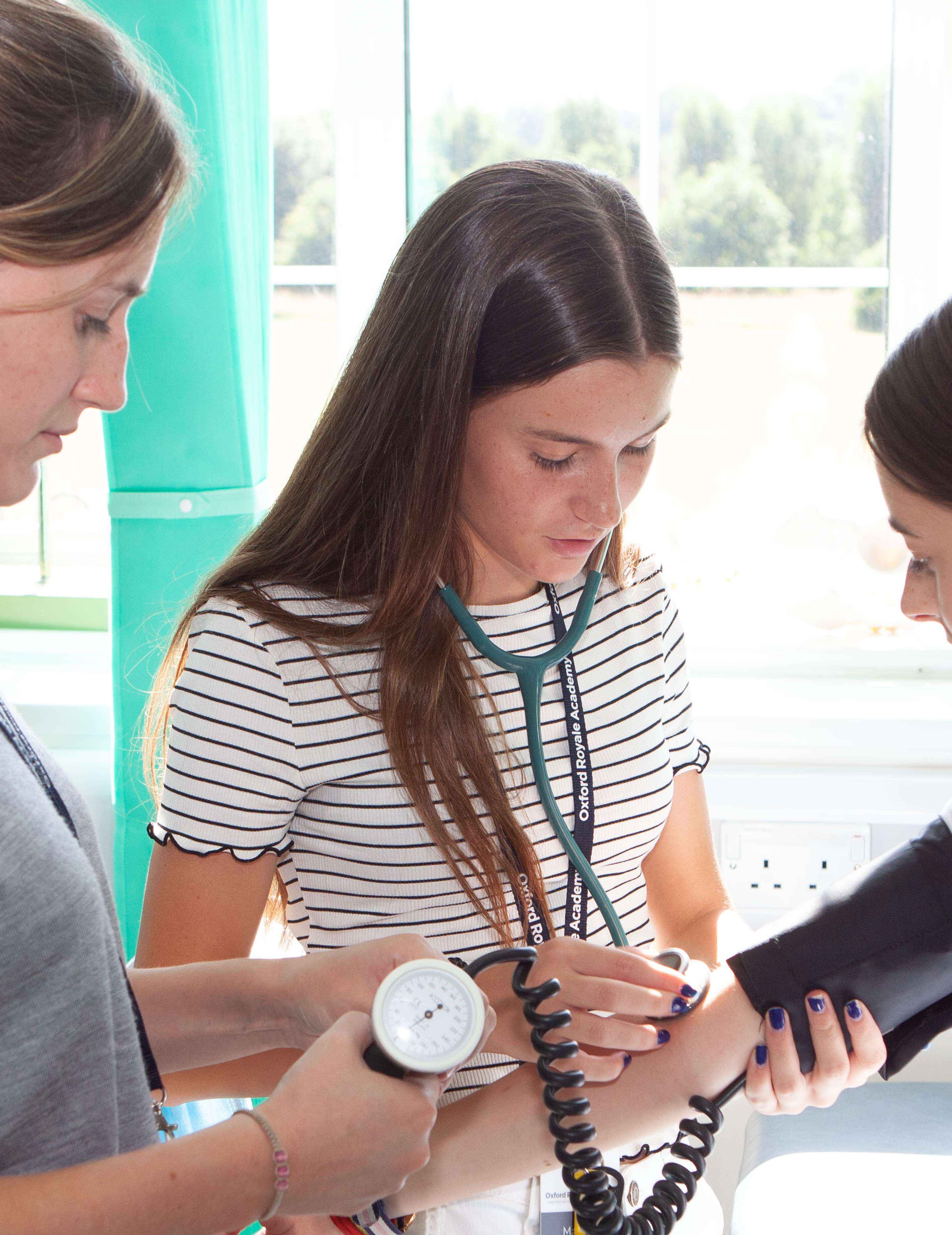 Medical students taking part in practical workshop
