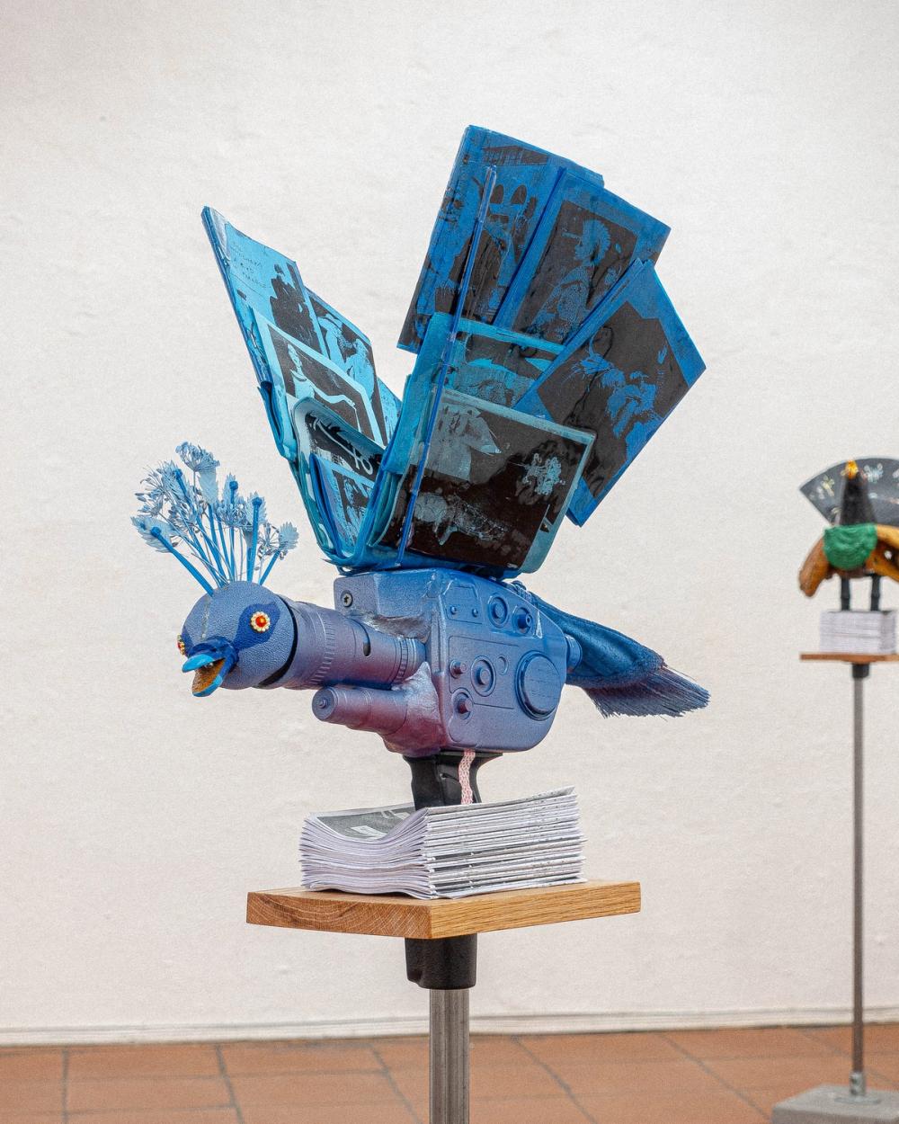 Artwork: A Crown Vic from Carnegie Hall (Victoria Crowned Pigeon)