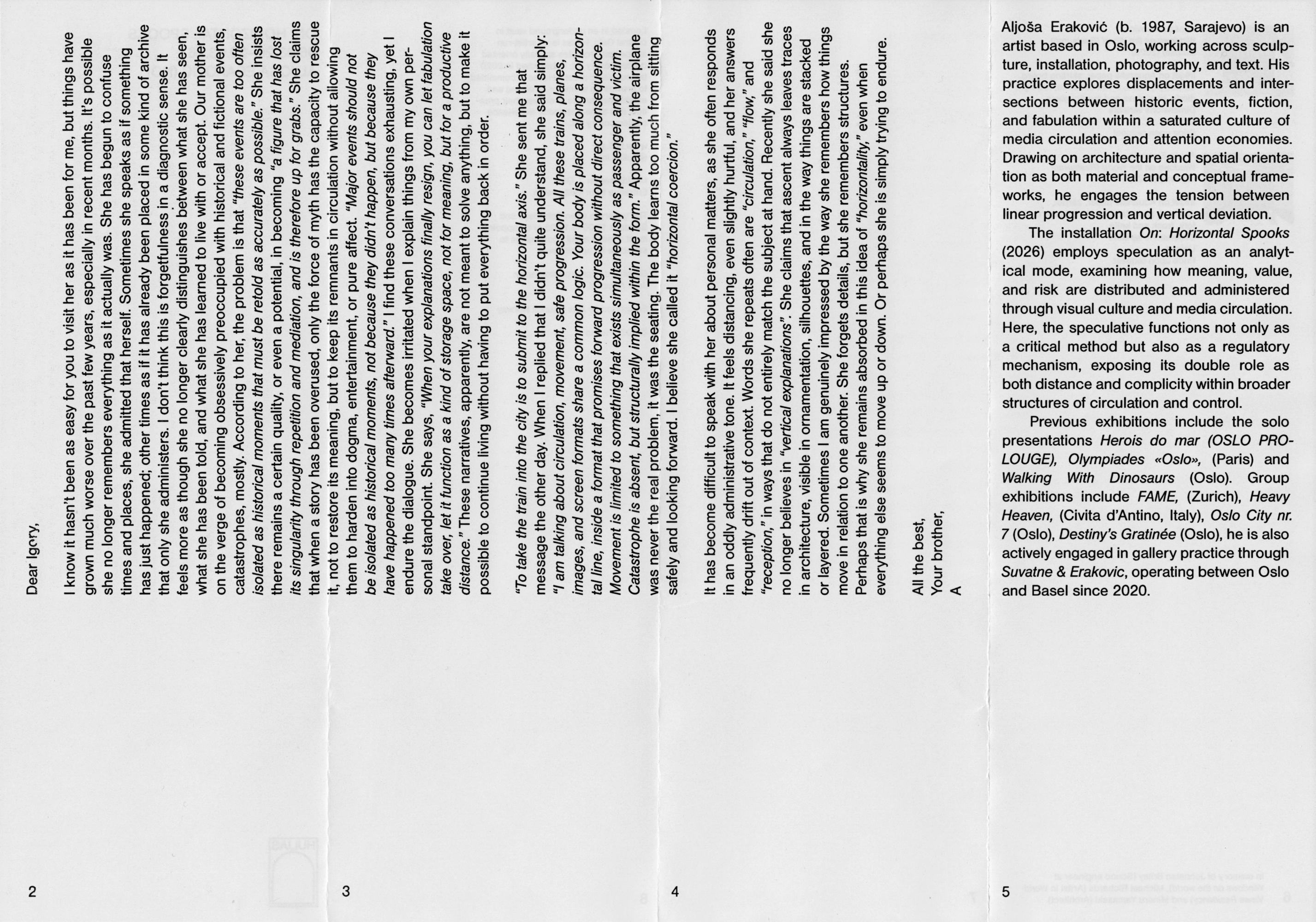 Catalog scan for On: Horizontal Spooks