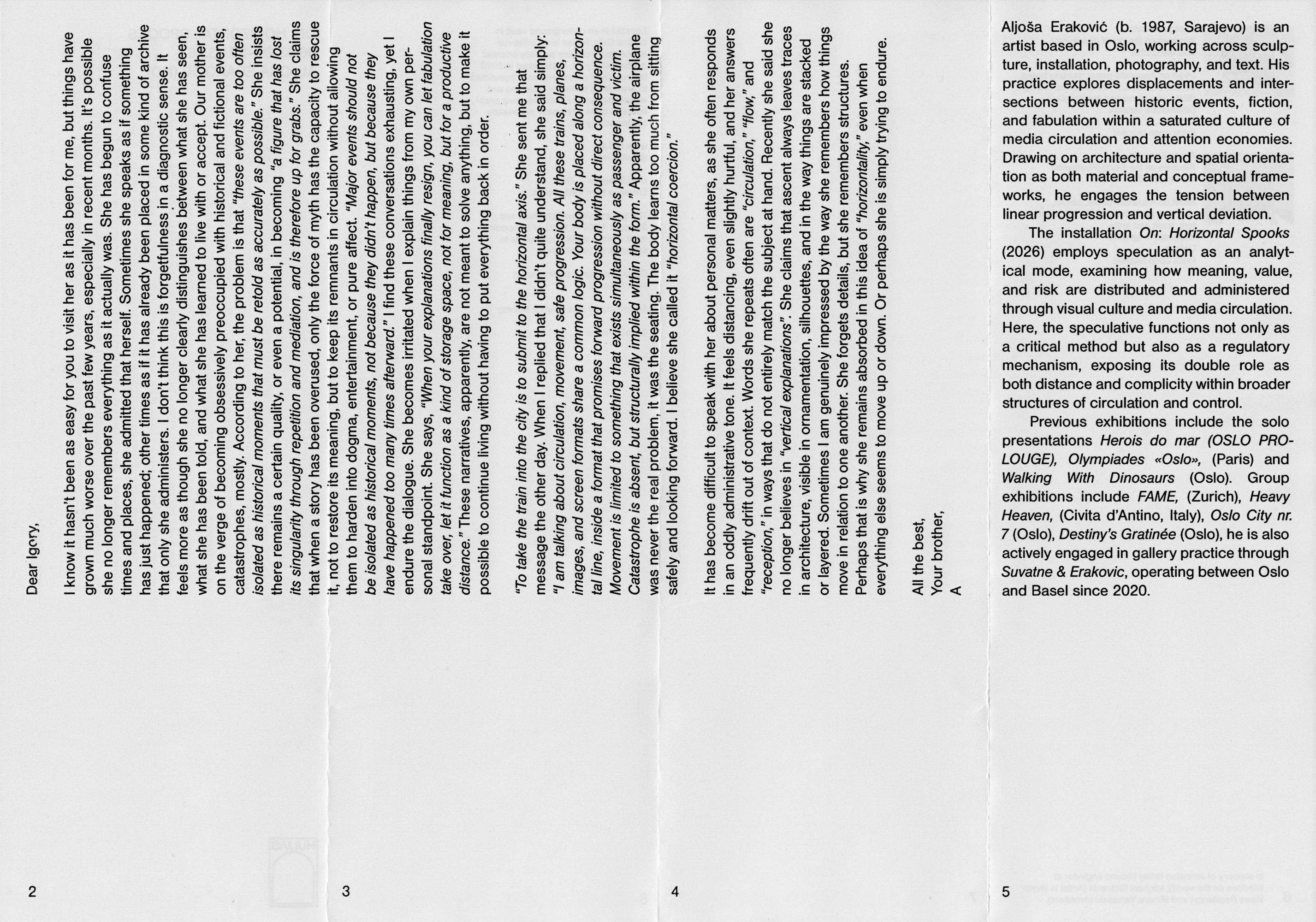 Catalog scan for On: Horizontal Spooks