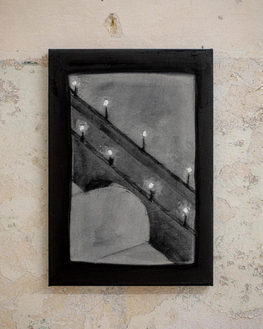 Artwork: "Walking along the river Arno I found the streetlights setting a truly special atmosphere and I was filled with the sensation of romance, nostalgia & an urge to read even more litterature."