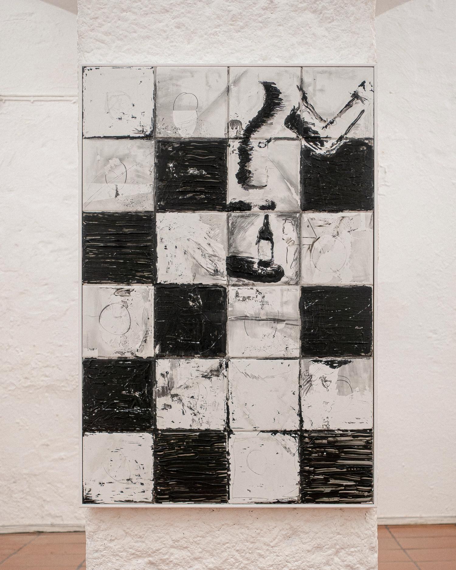 24 tiles to compliment the 24 first pages of Johan Borgen's book "De Mørke Kilder" (1956)