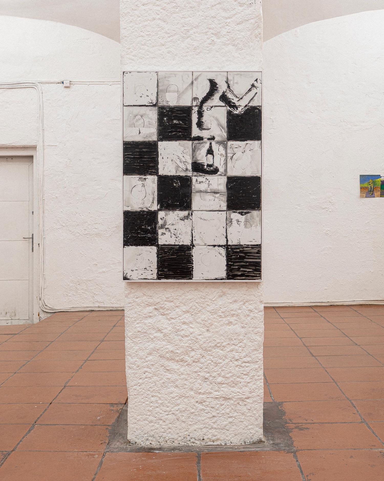 24 tiles to compliment the 24 first pages of Johan Borgen's book "De Mørke Kilder" (1956)