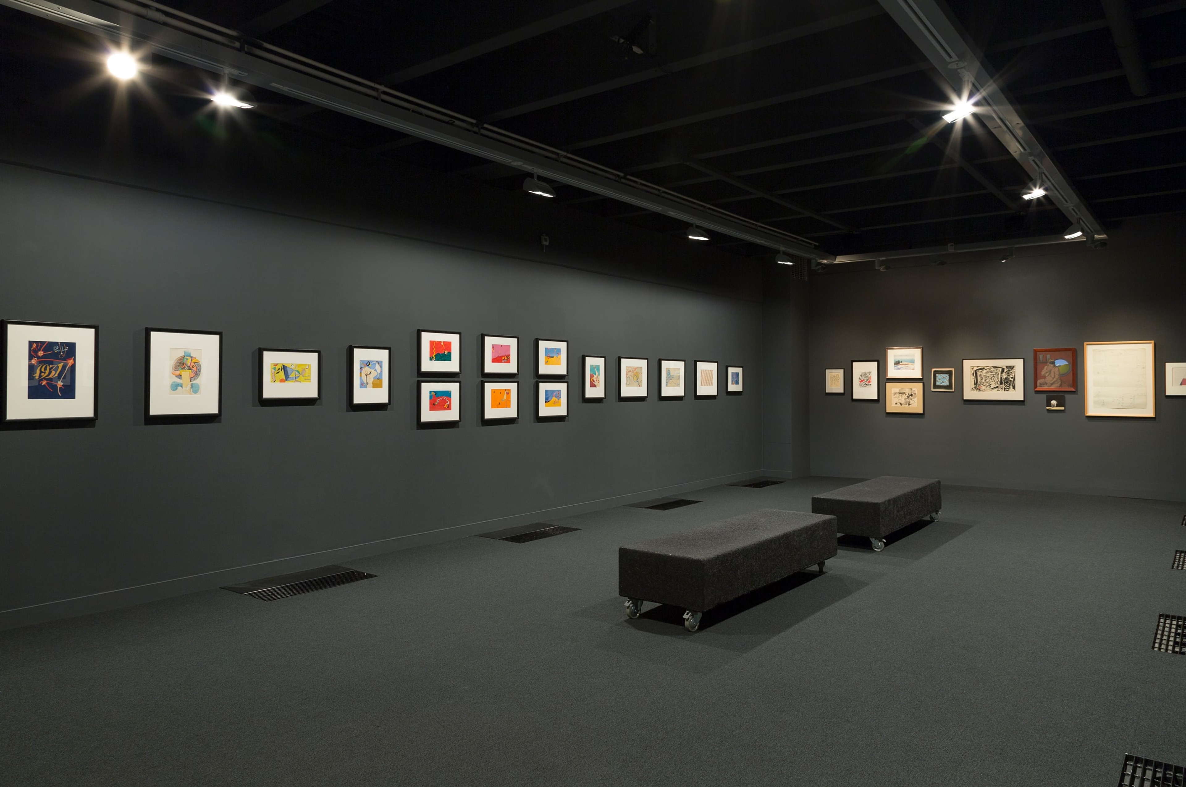 Installation view of the exhibition The Private World of Gordon H. Brown: Art Historian, Artist, Collector in The More You Know: The Victoria University Art Collection in Context at the Adam Art Gallery Te Pātaka Toi, Victoria University of Wellington (photo: Shaun Waugh)